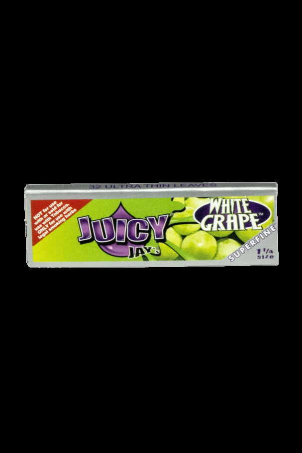 Pack of Juicy Jay's rolling papers in white grape flavor.