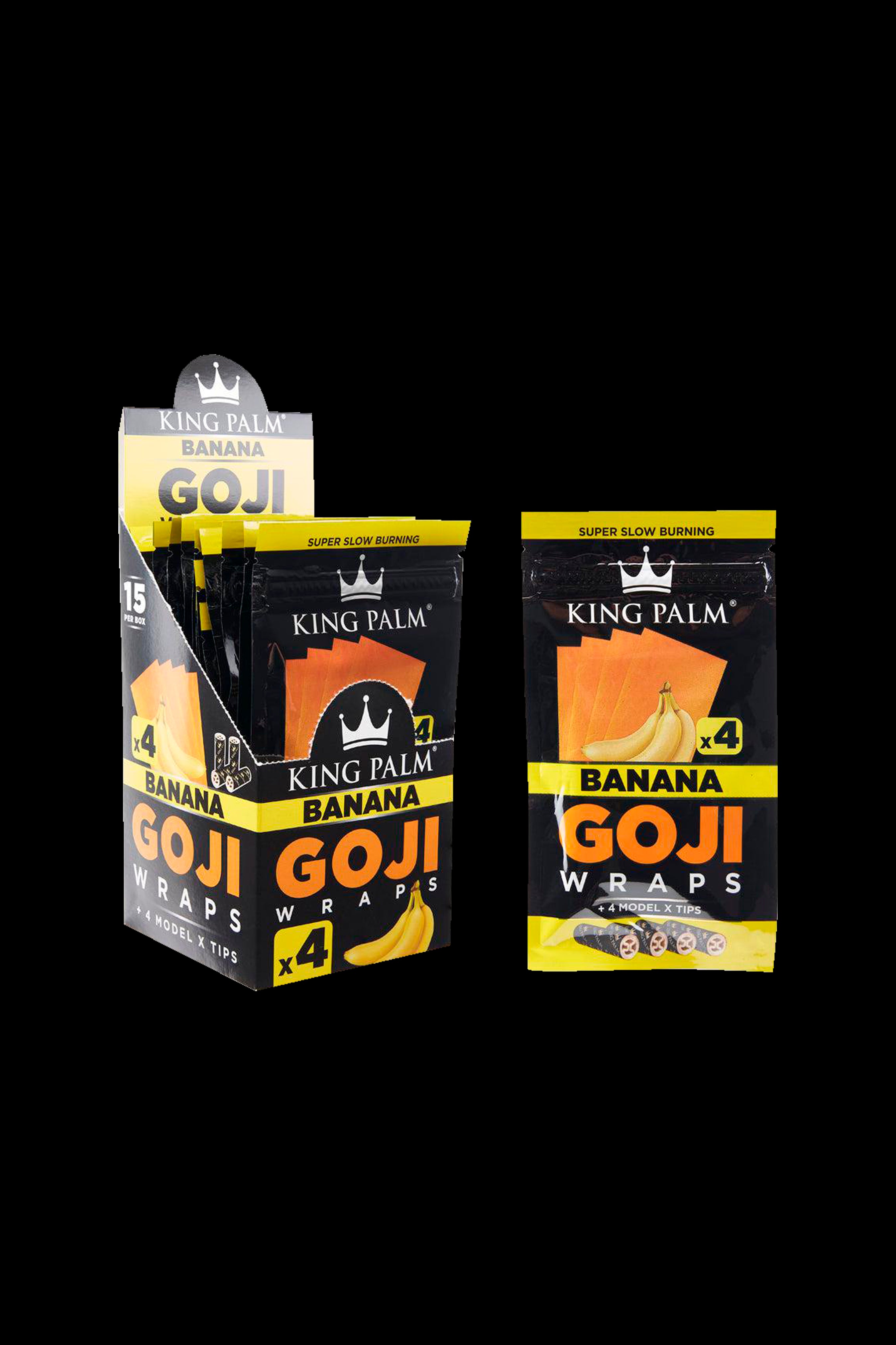King Palm 4pk Goji Wraps - 15 Pack