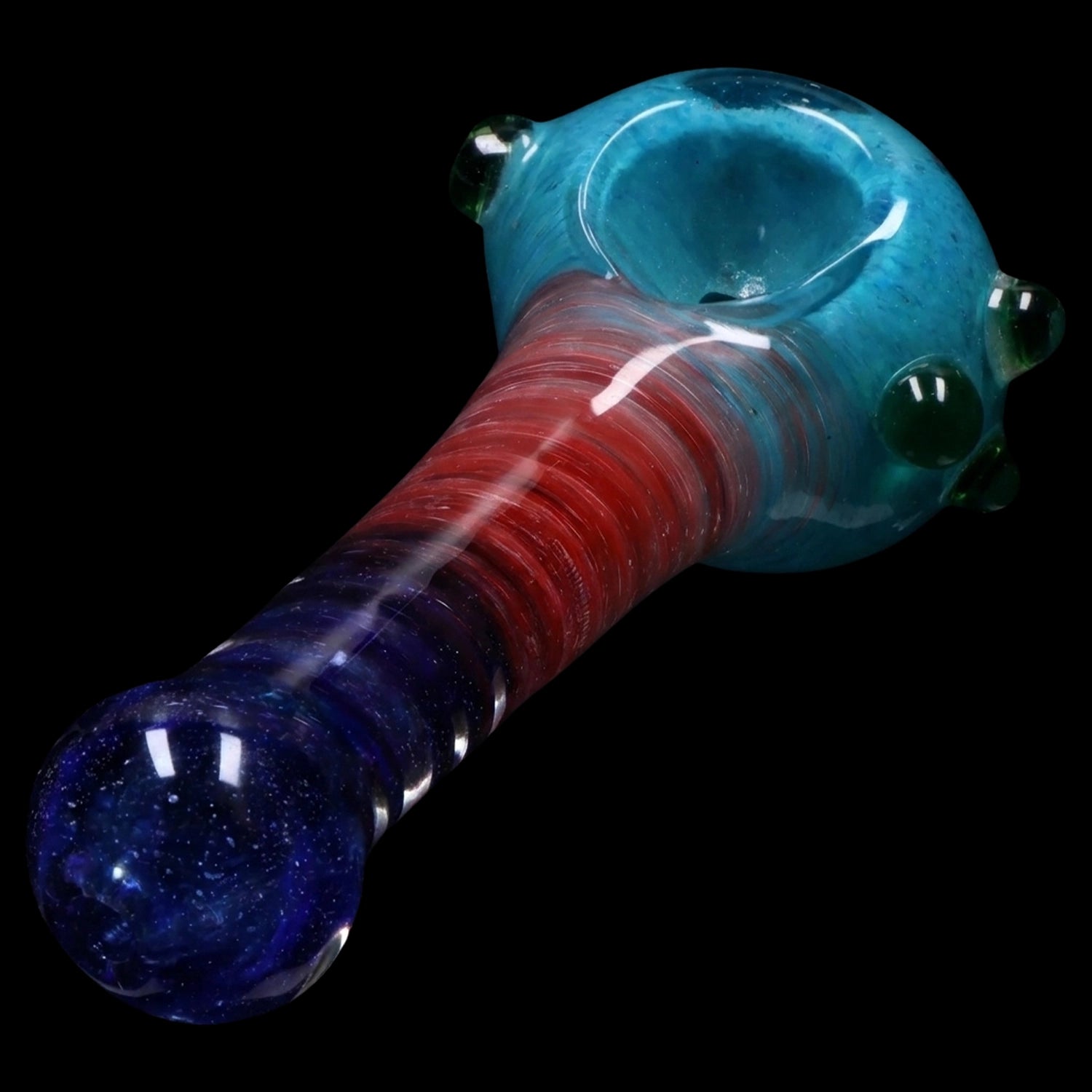 Smoke Cartel Tri-Color Swirl Spoon Pipe