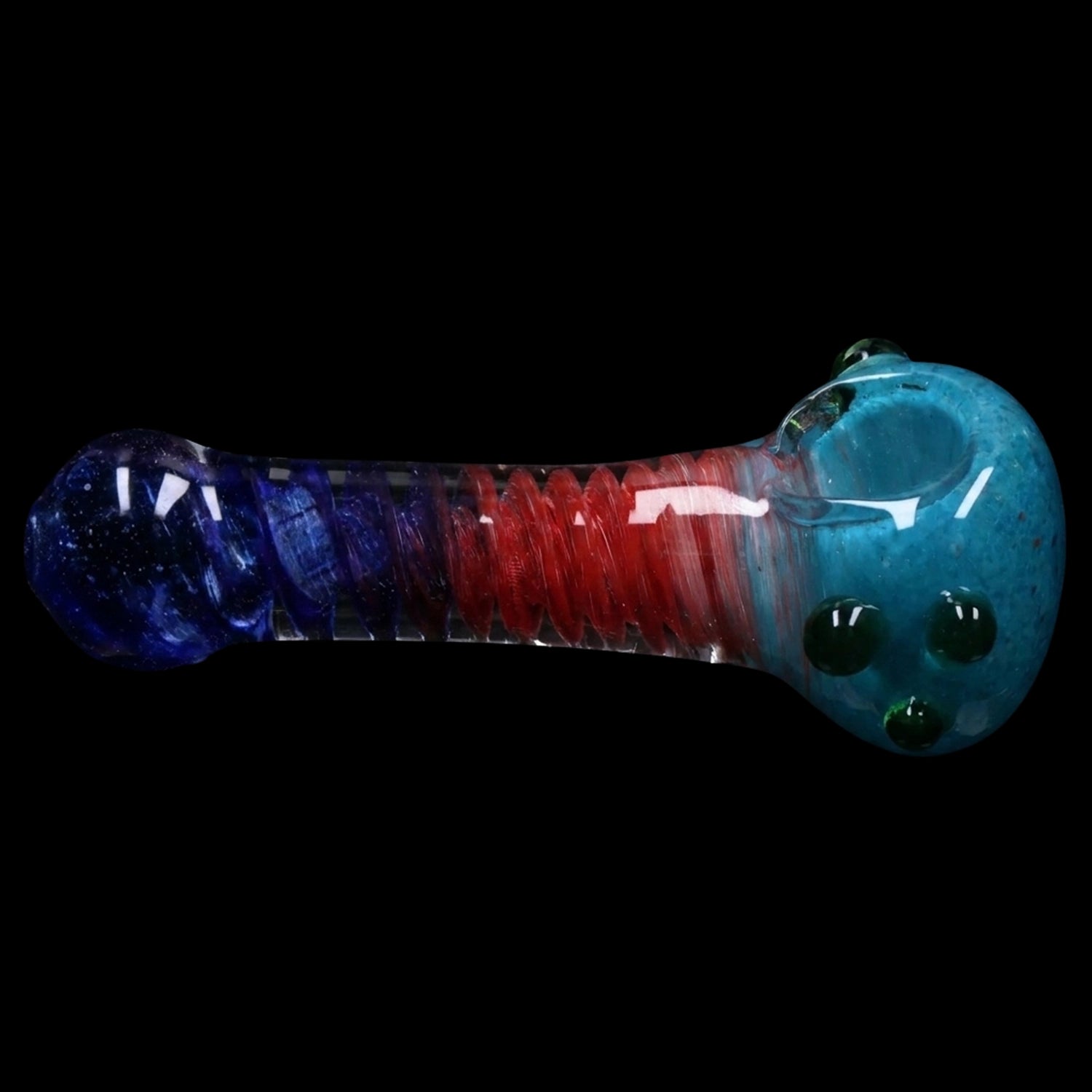 Smoke Cartel Tri-Color Swirl Spoon Pipe