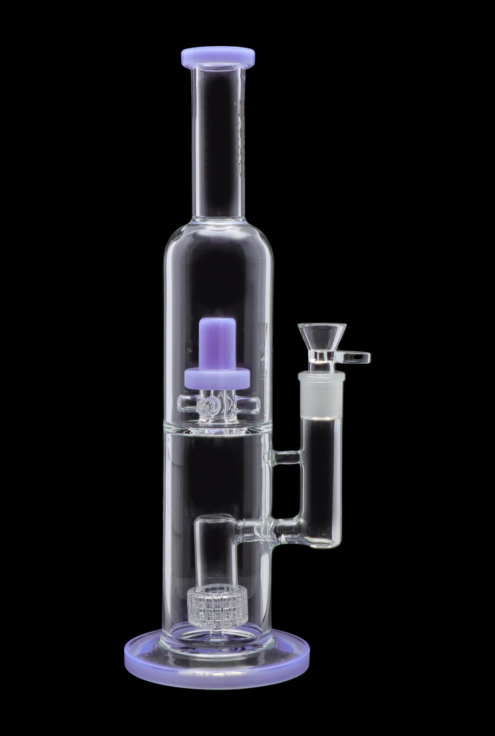 Smoke Cartel Dual Perc with Color Accents Bong - 15 in.