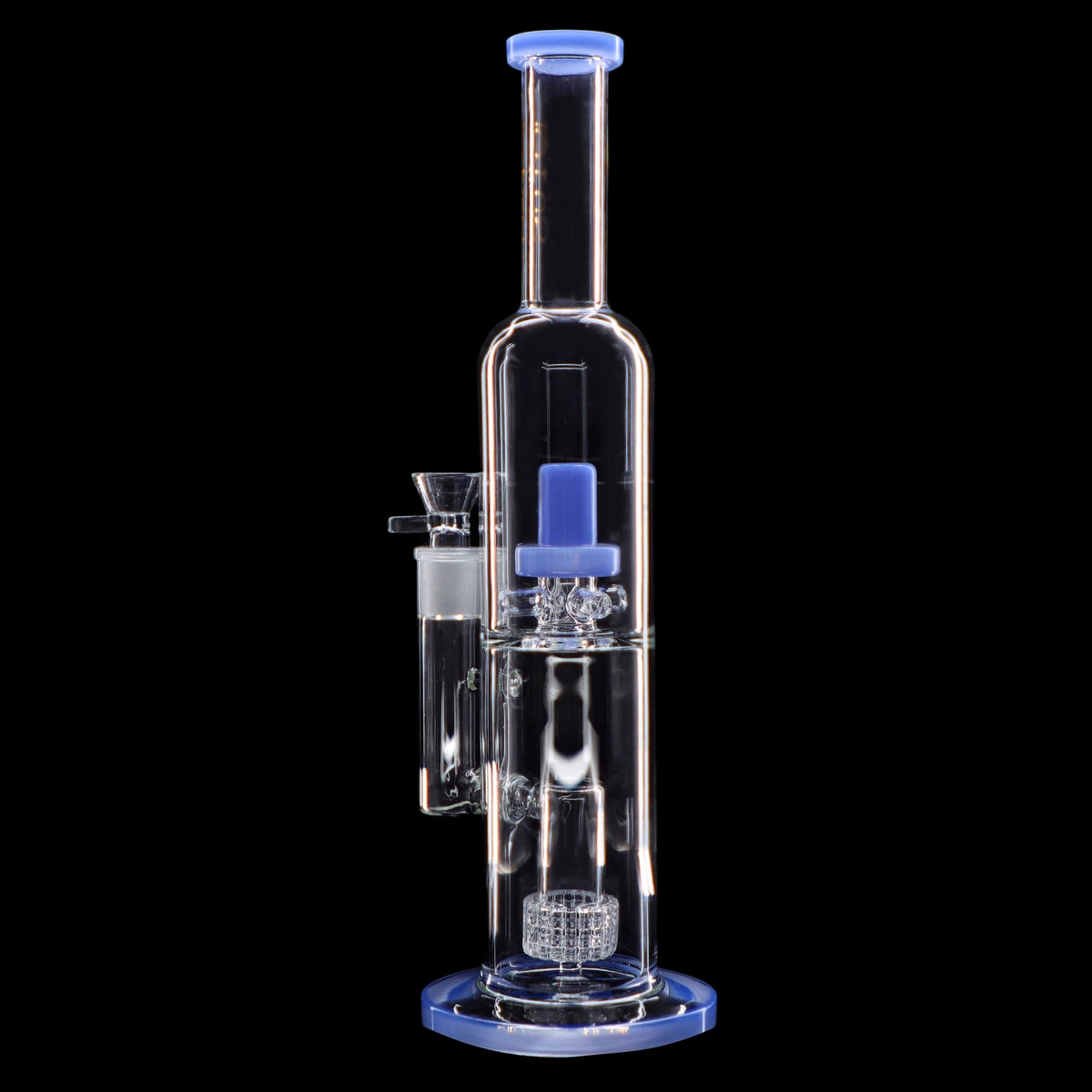 Smoke Cartel Dual Perc with Color Accents Bong - 15 in.
