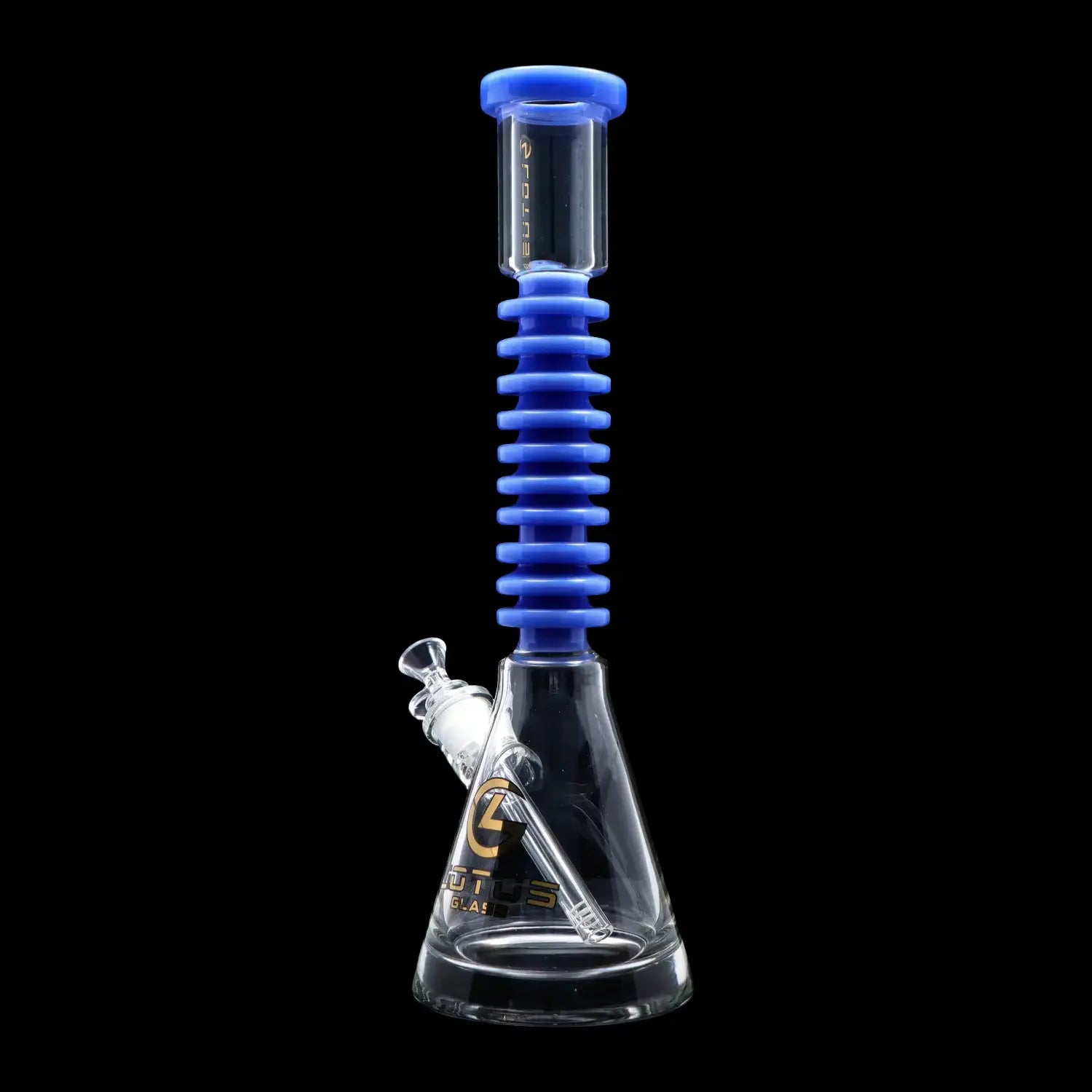 Lotus Smoke Cartel 9mm Ringed Neck Water Pipe - 18 in.