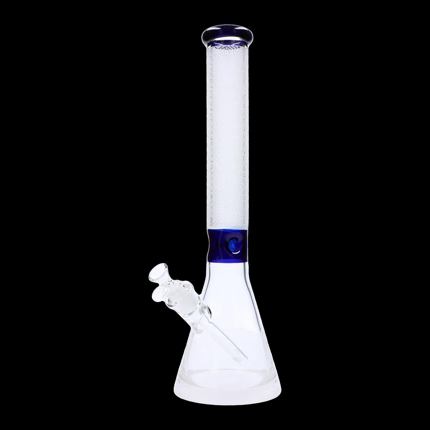 Smoke Cartel Frosted Engraved Bong - 17 in.