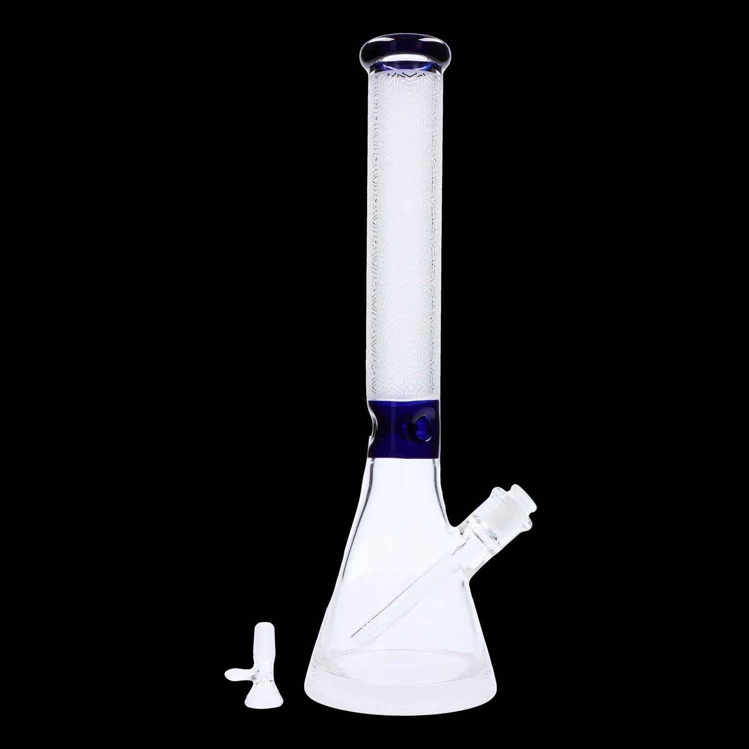 Smoke Cartel Frosted Engraved Bong - 17 in.