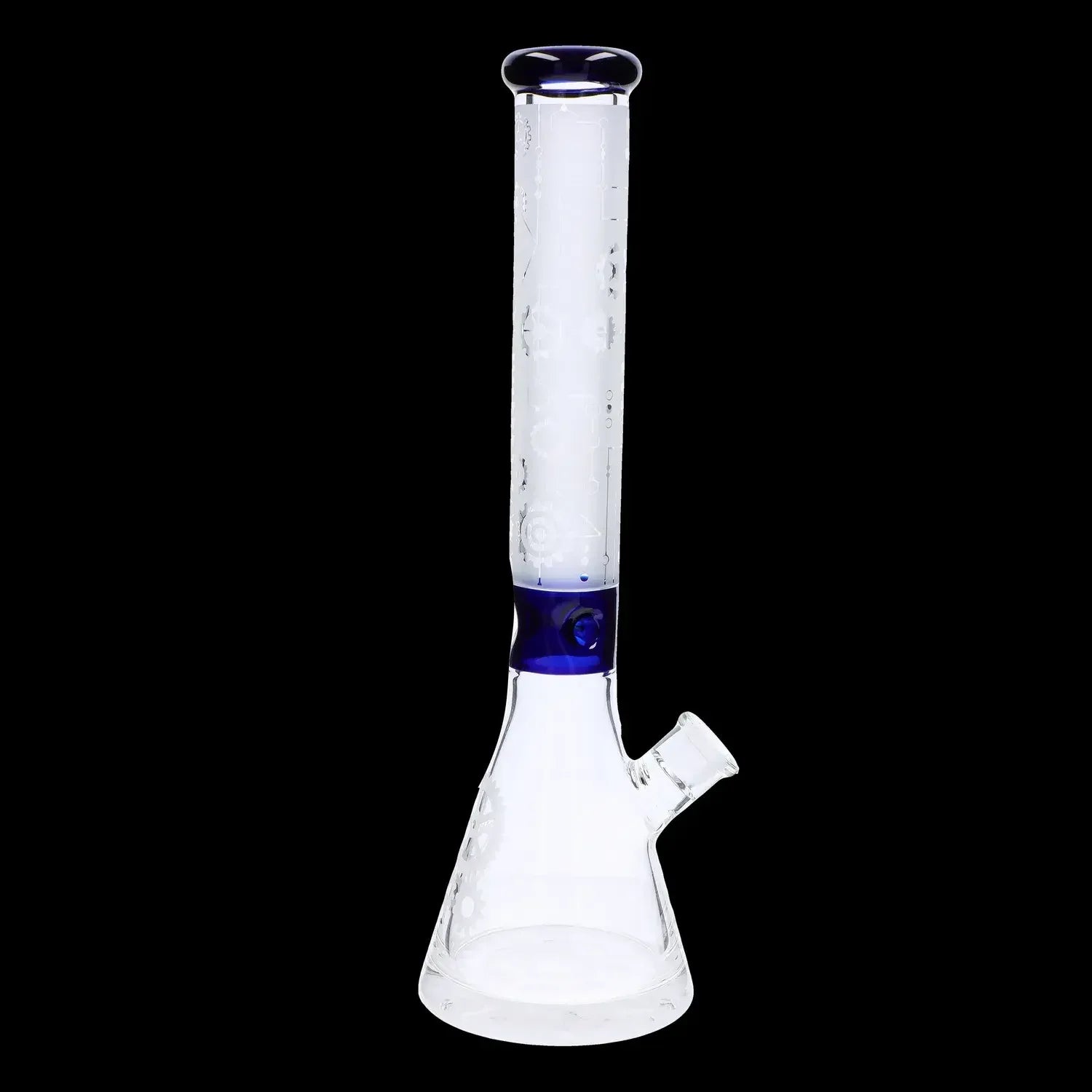 Smoke Cartel Frosted Engraved Bong - 17 in.