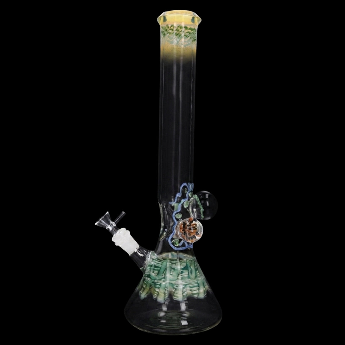 Lotus Smoke Cartel Mushroom Marble Bong - 18 in.