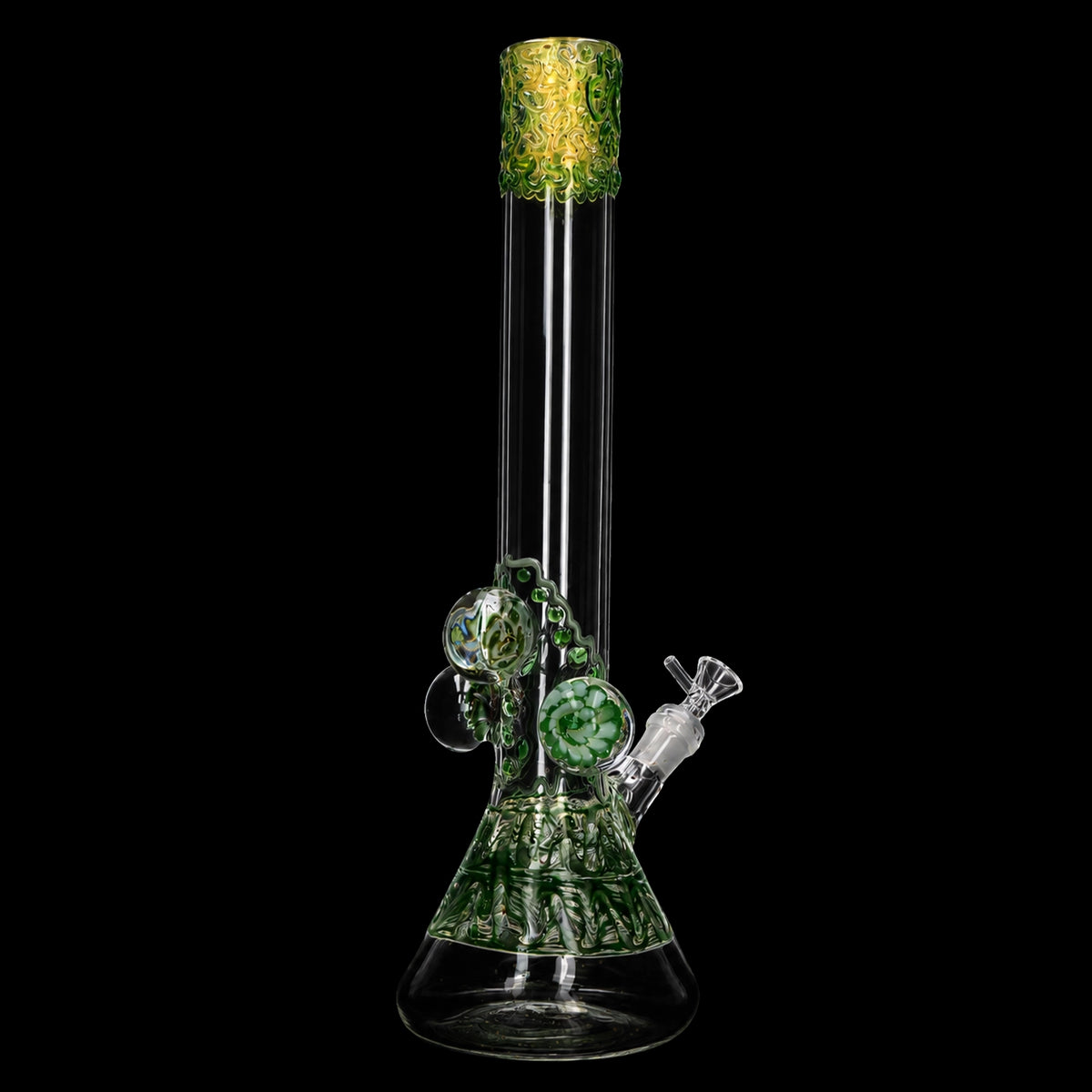 Lotus Smoke Cartel Mushroom Marble Bong - 18 in.