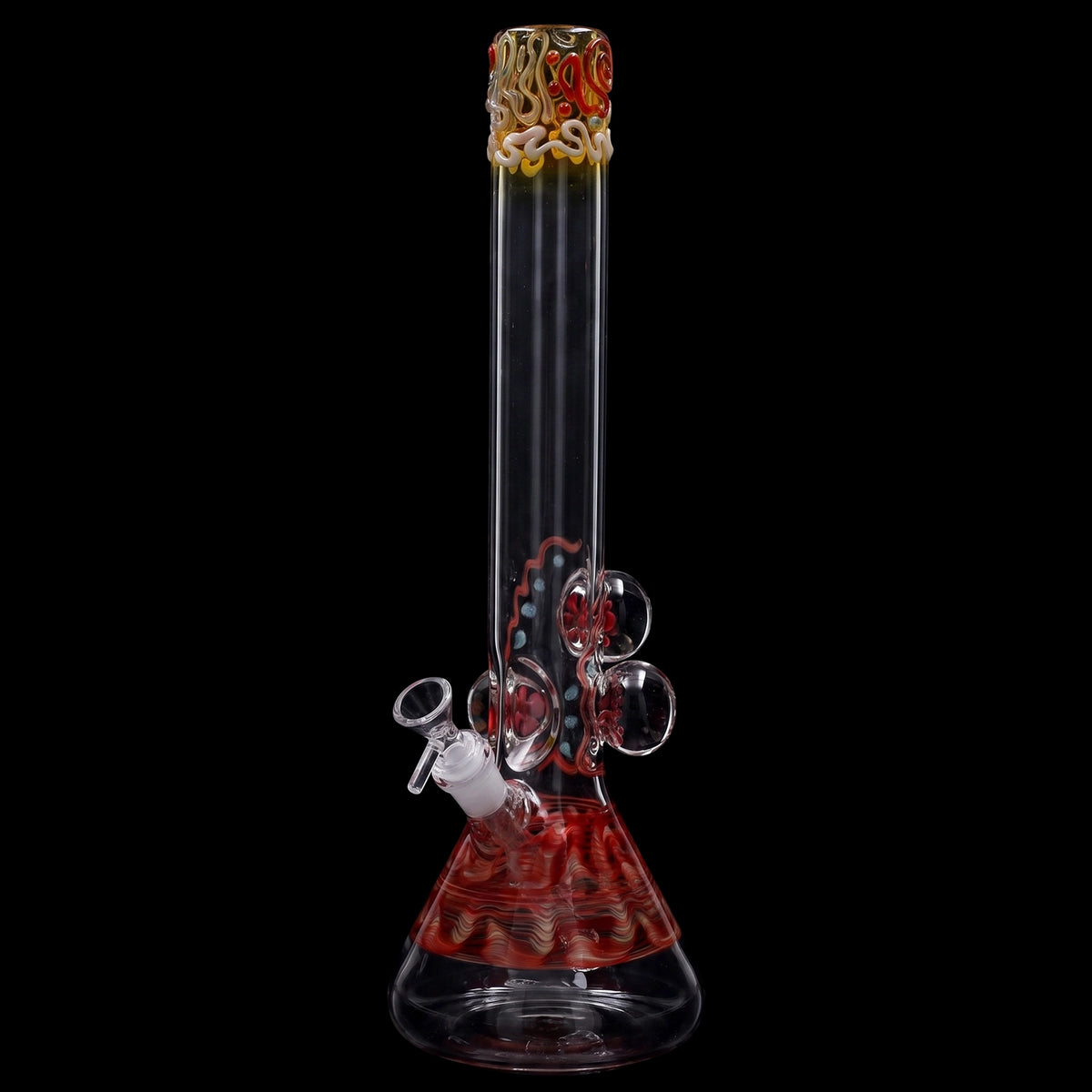 Lotus Smoke Cartel Mushroom Marble Bong - 18 in.