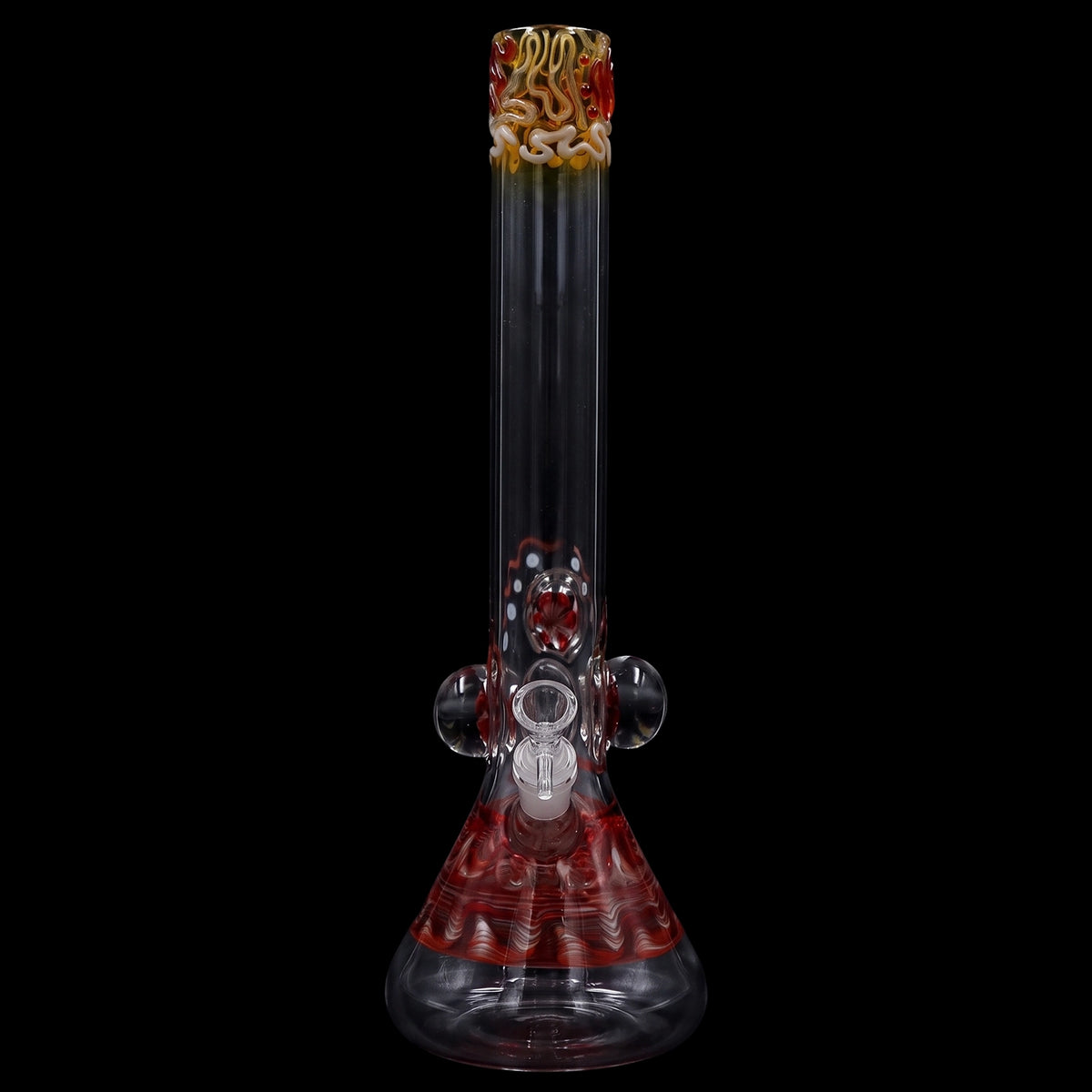 Lotus Smoke Cartel Mushroom Marble Bong - 18 in.