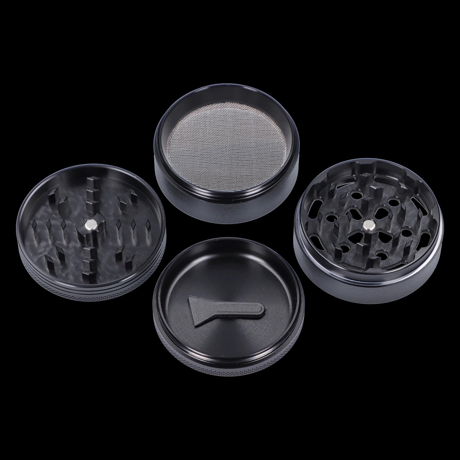 Hue 3-Stage Grinder - Black