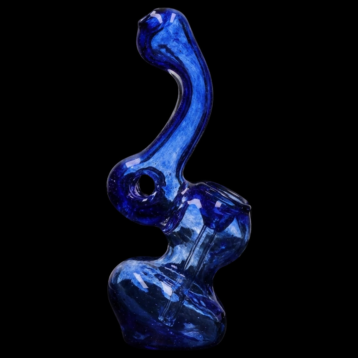 Smoke Cartel Mini Colored Bubbler with Hole
