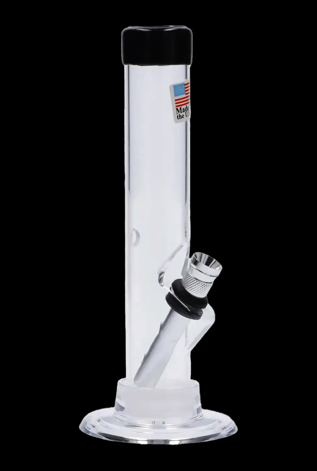 JM Plastics Mini Matching Straight Tube with Carb Hole Acrylic Bong - 6 in.