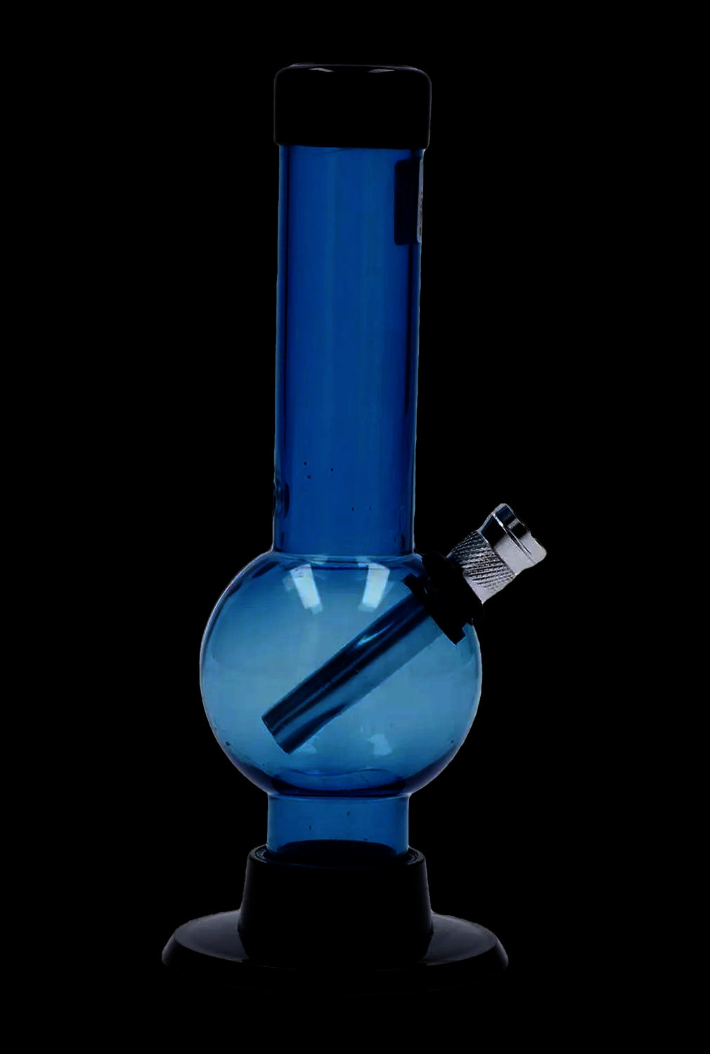JM Plastics Mini Bubble Base with Carb Hole Acrylic Bong - 6 in.