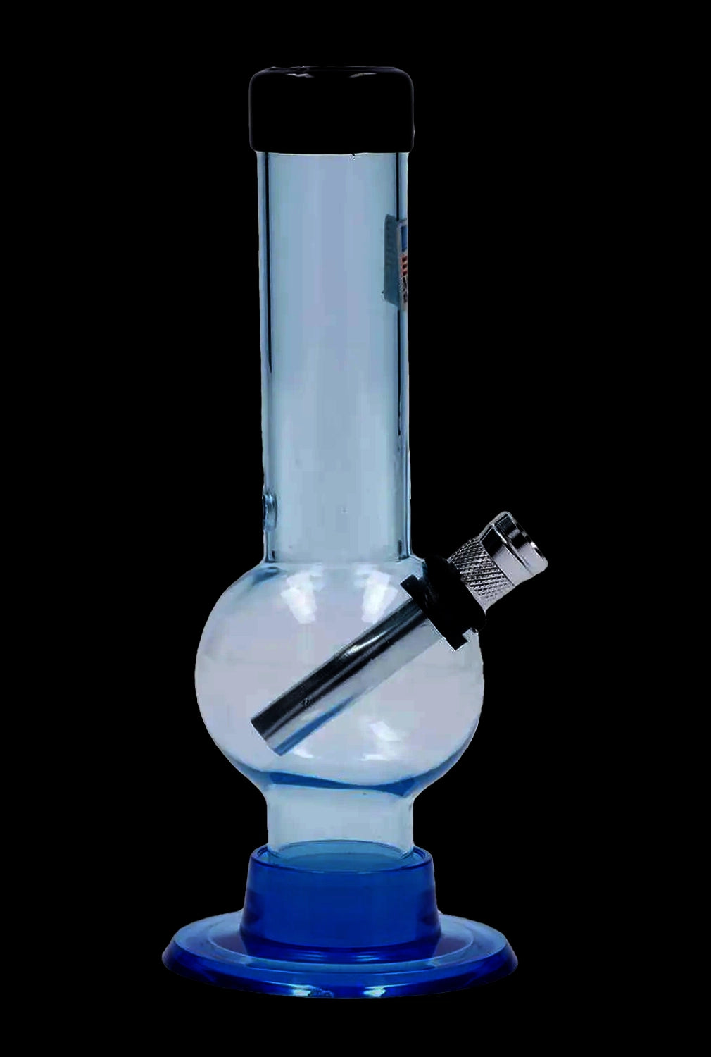 JM Plastics Mini Bubble Base with Carb Hole Acrylic Bong - 6 in.