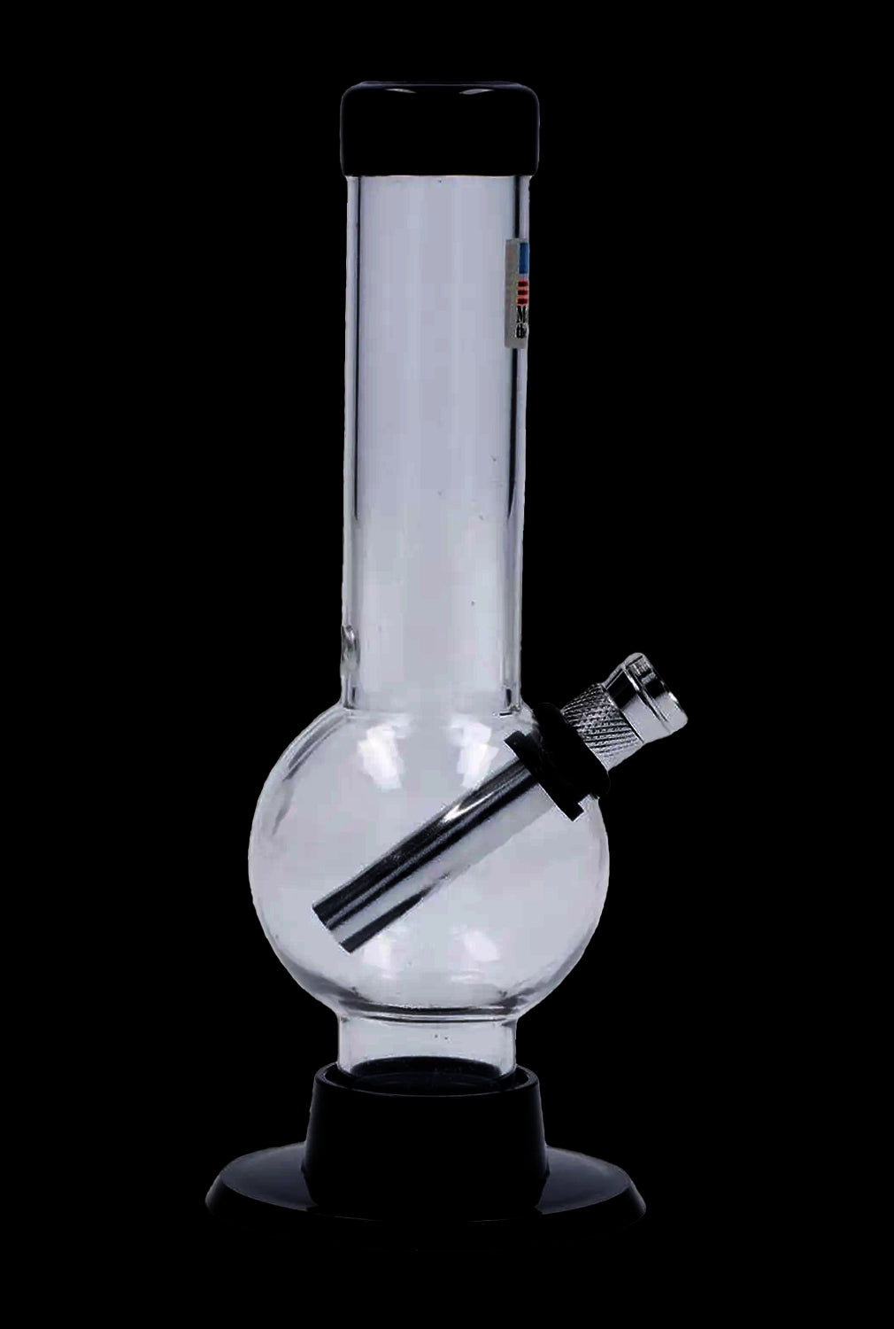 JM Plastics Mini Bubble Base with Carb Hole Acrylic Bong - 6 in.