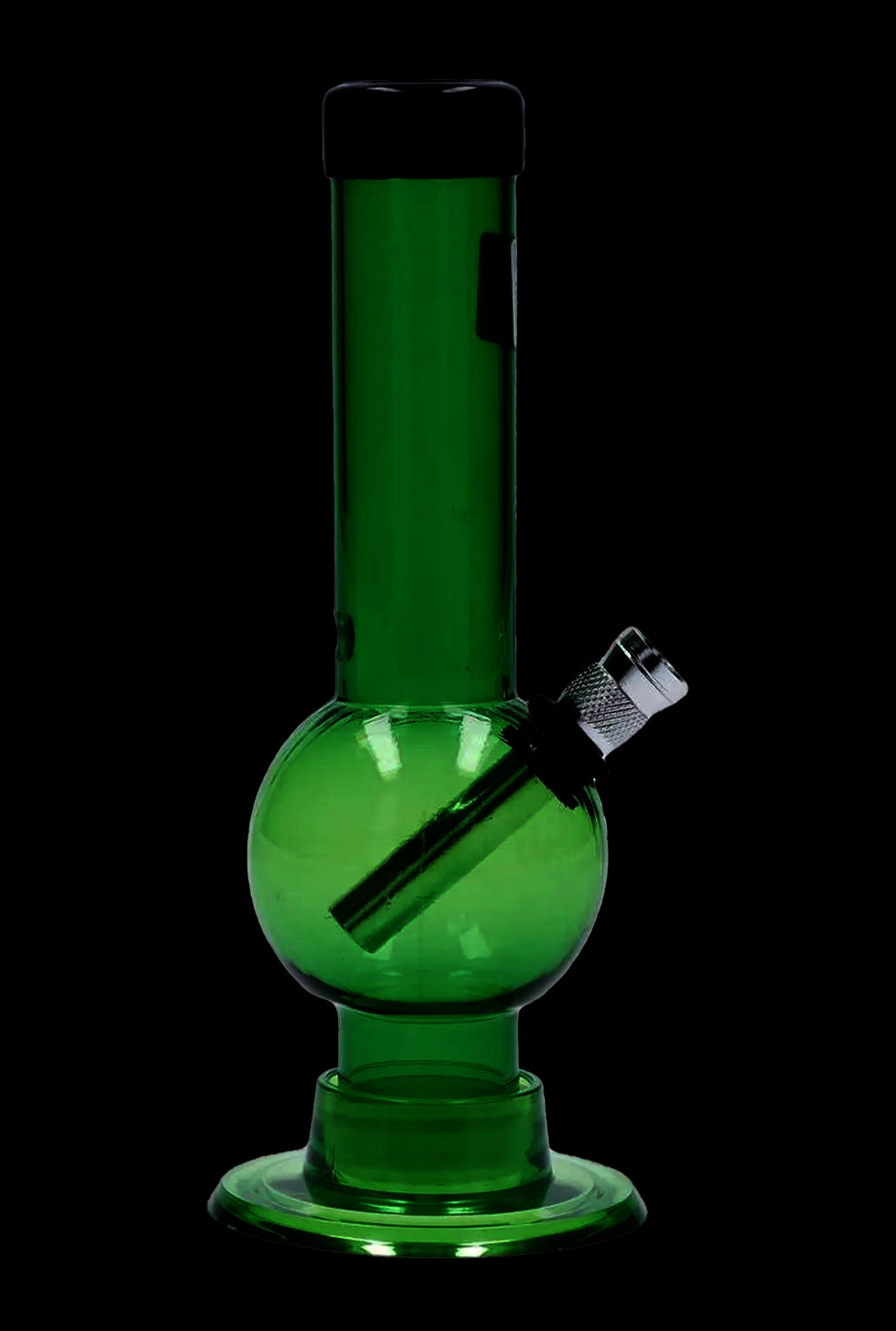 JM Plastics Mini Bubble Base with Carb Hole Acrylic Bong - 6 in.