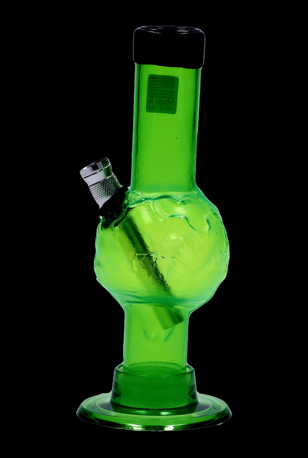 JM Plastics Mini Alien Base Acrylic Bong - 6 in.
