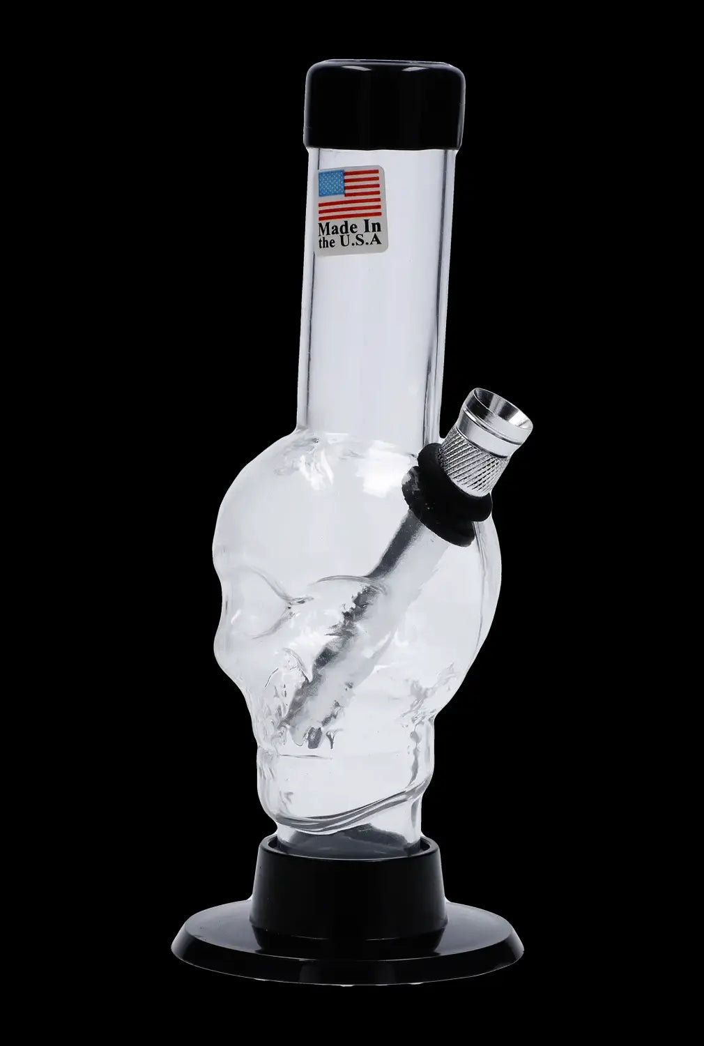 JM Plastics Mini Skull Base Acrylic Bong - 6 in.