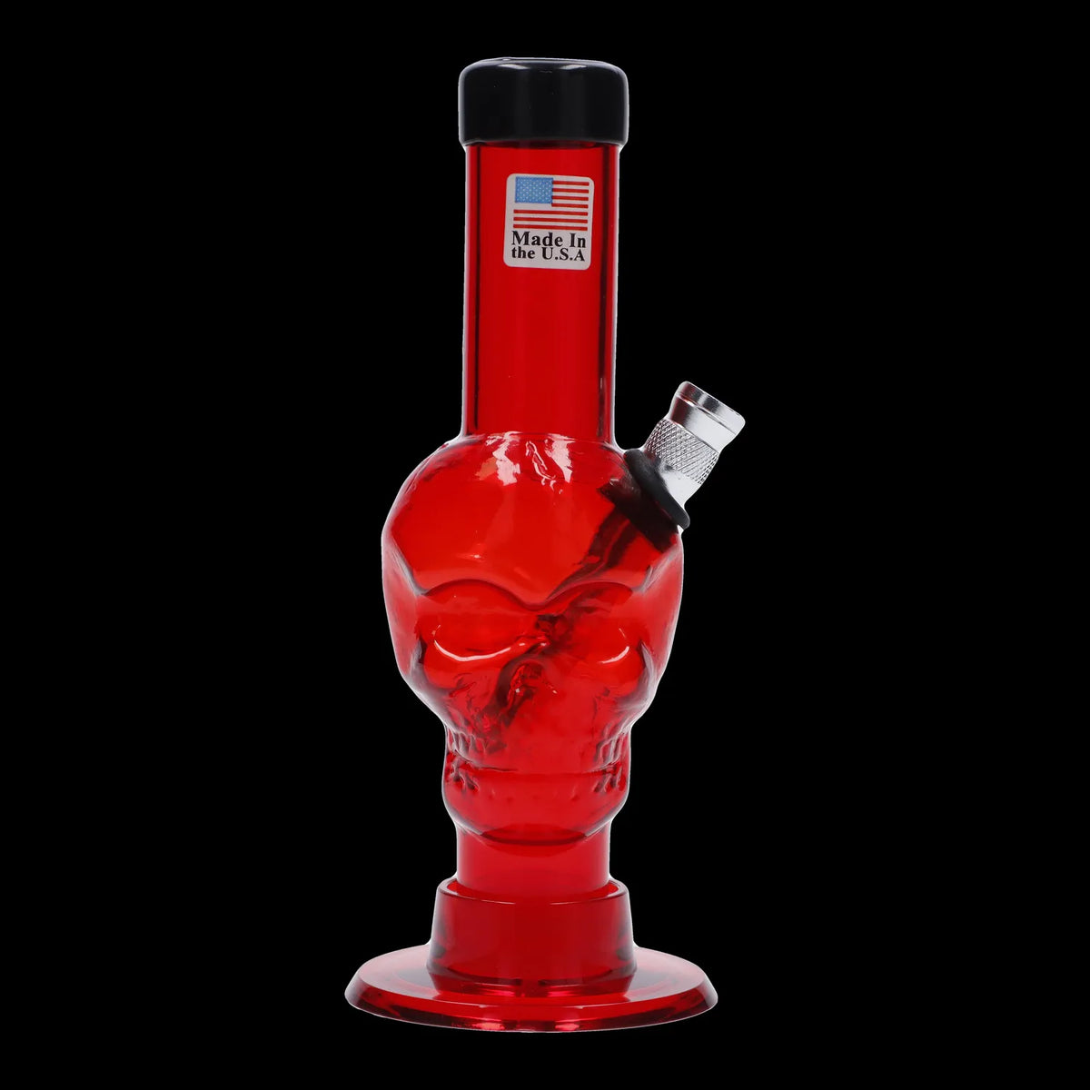 JM Plastics Mini Skull Base Acrylic Bong - 6 in.