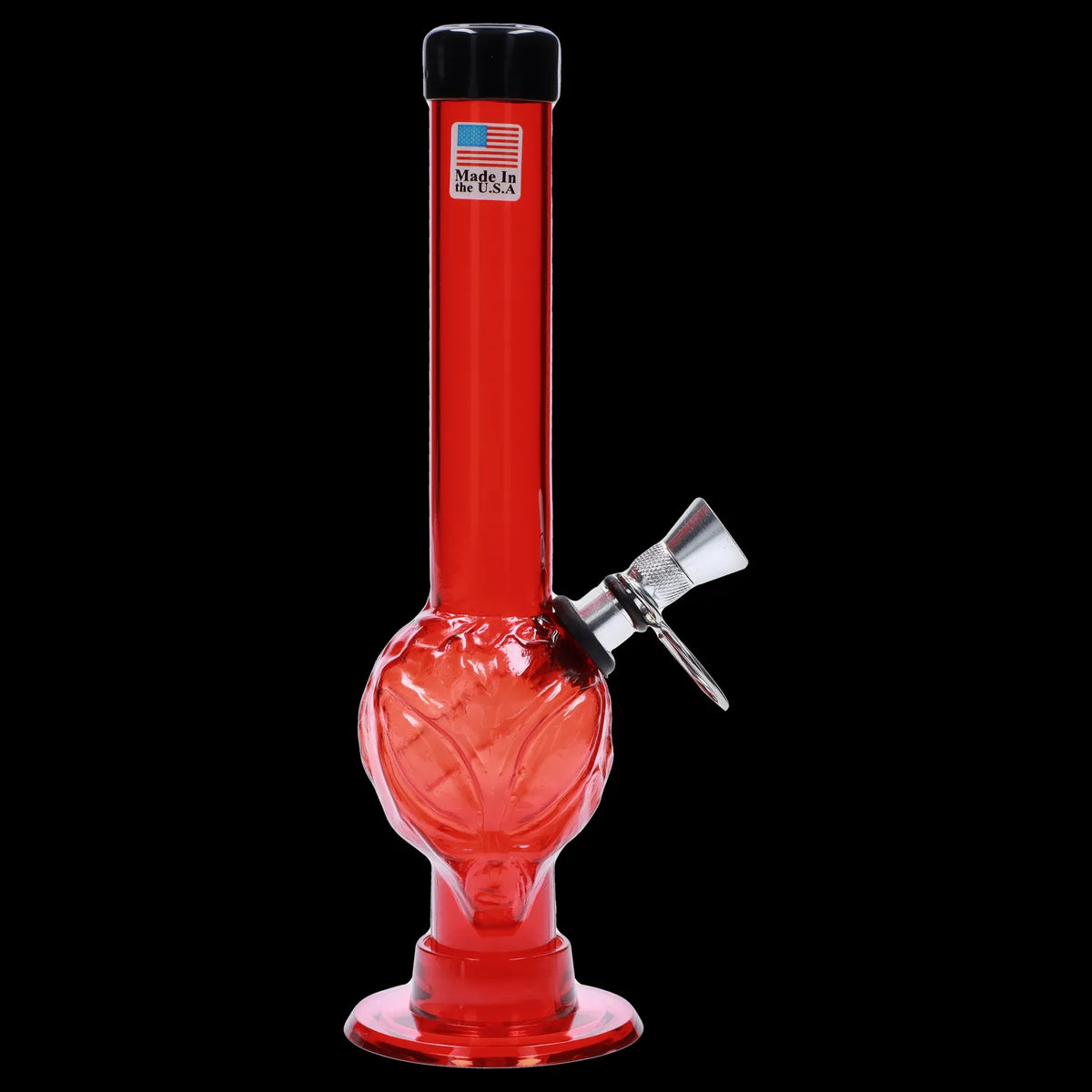 JM Plastics Alien Base with Pull Slide Acrylic Bong - 8 in.