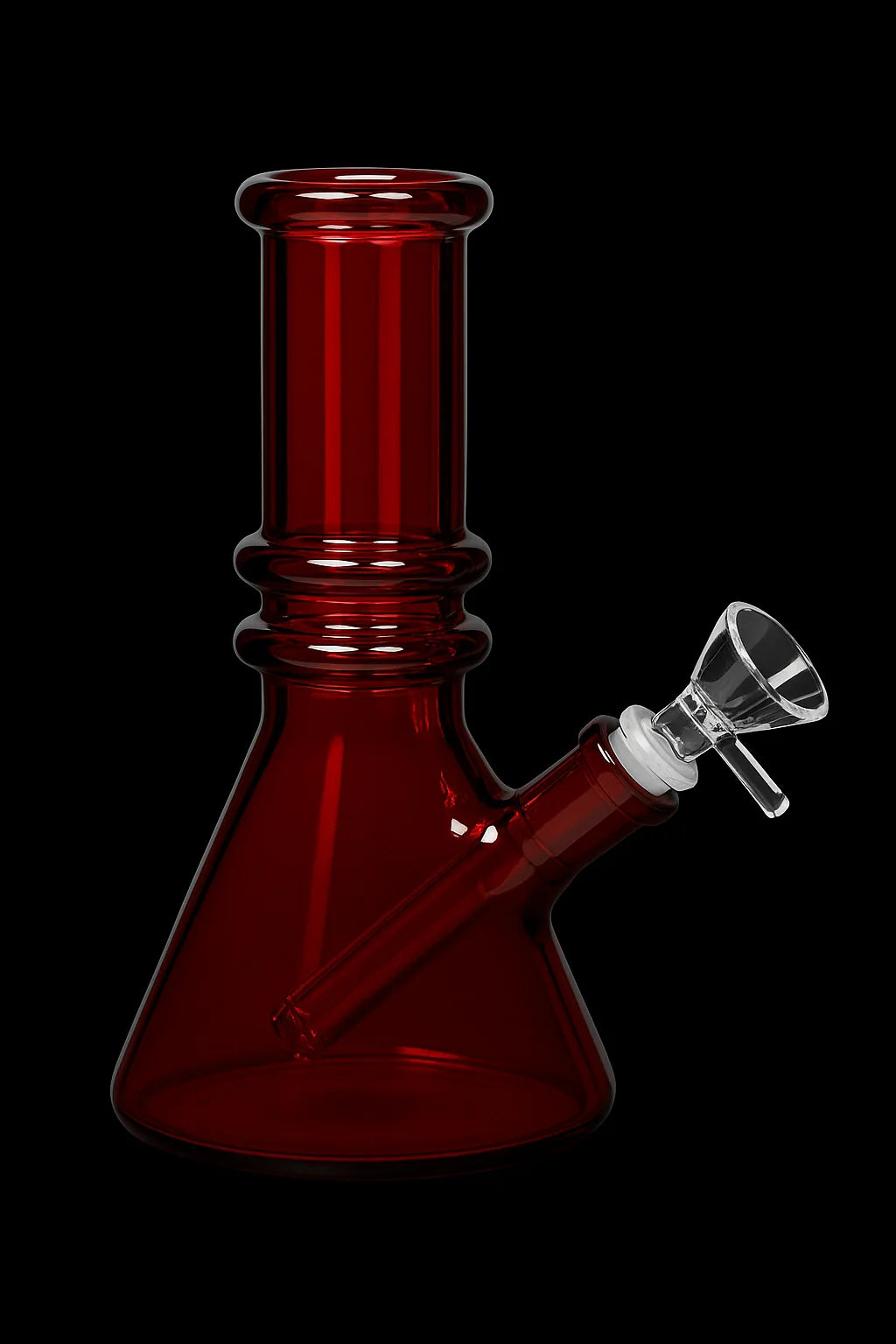 Smoke Cartel Heavy Iridescent Beaker Bong - 6 in.