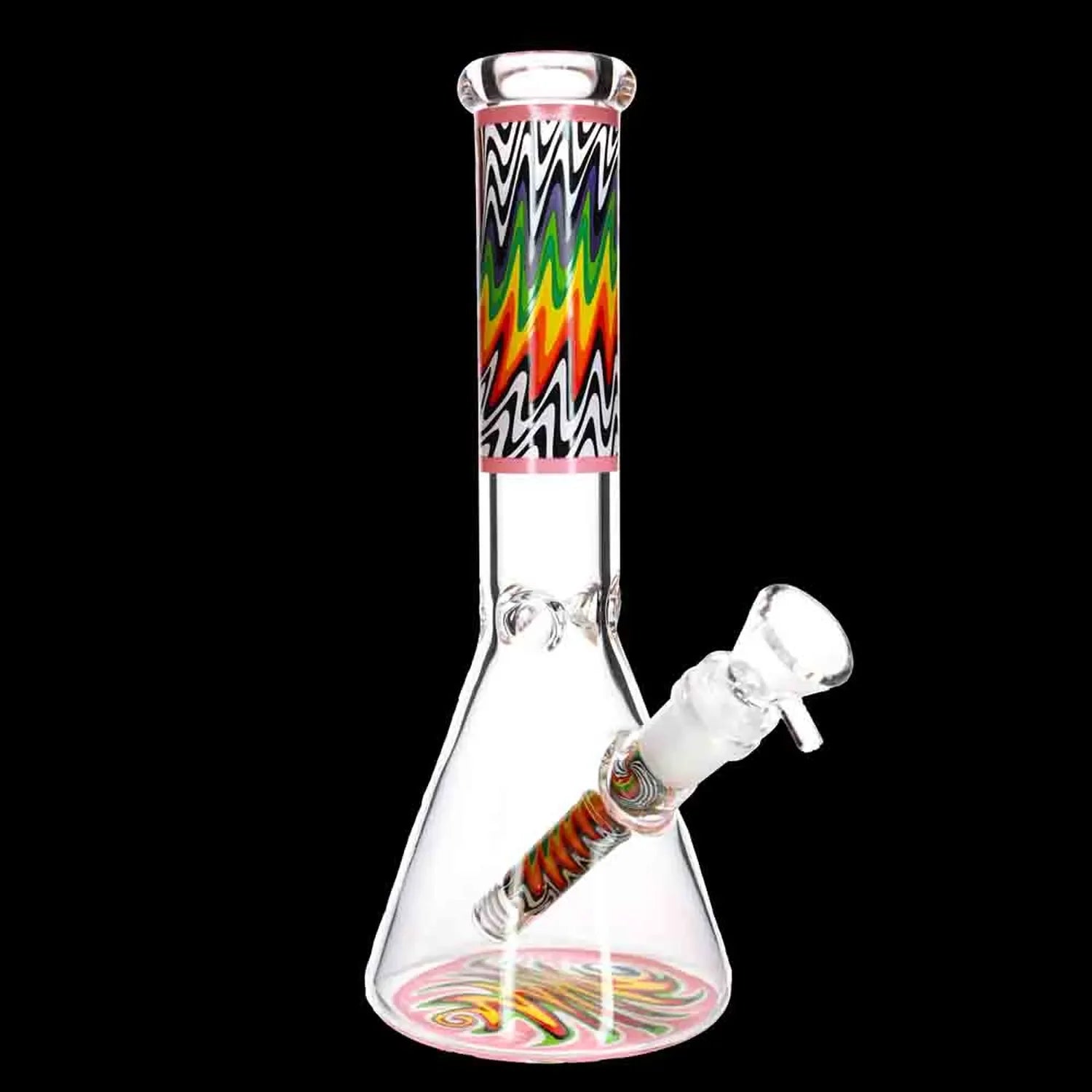 Smoke Cartel Wig Wag Beaker Bong - 10 in.