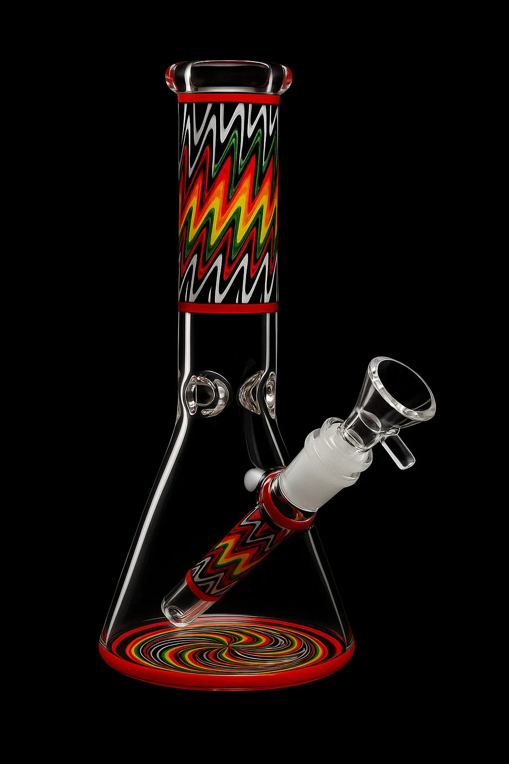 Smoke Cartel Wig Wag Beaker Bong - 10 in.