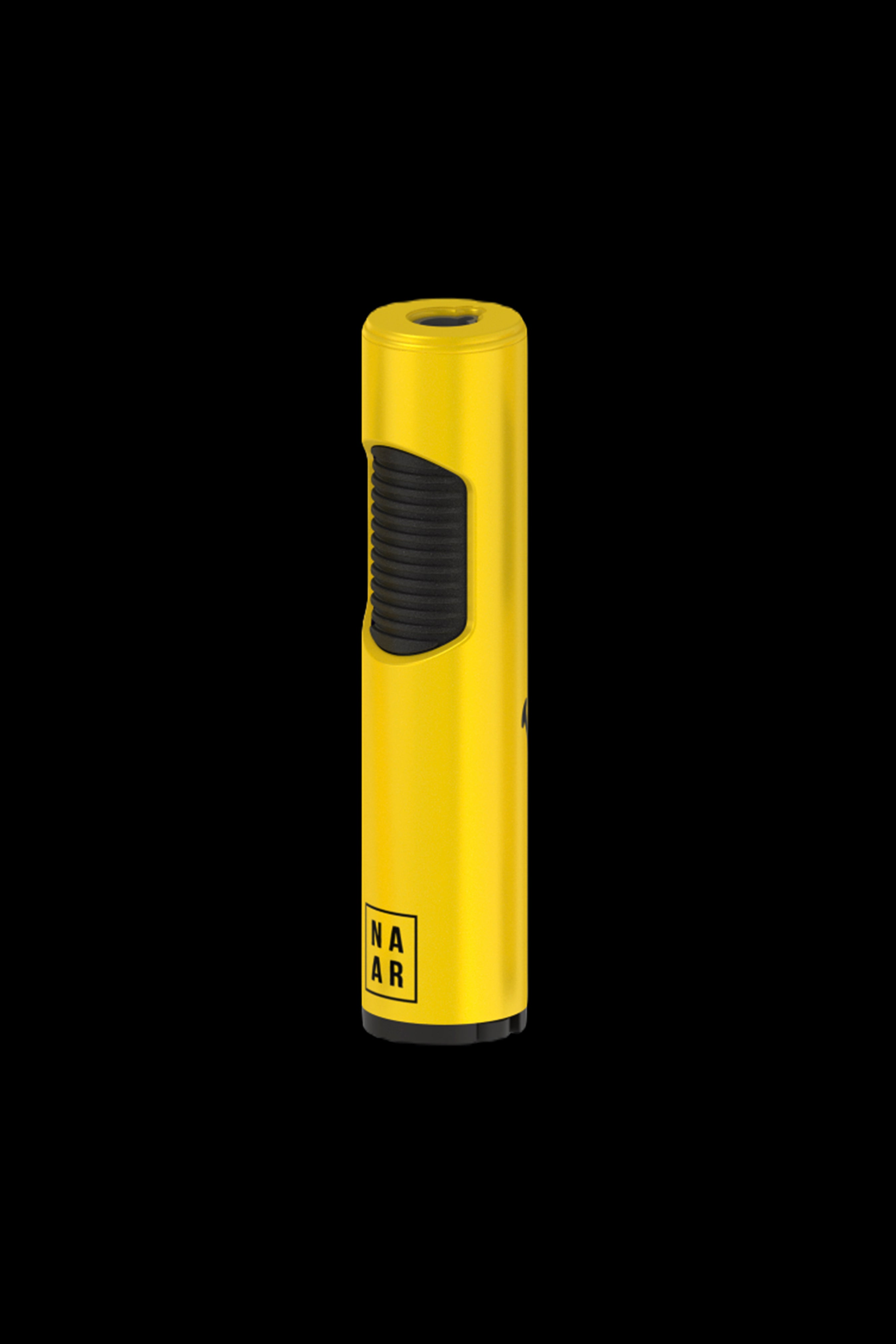 Yellow butane torch lighter with "NAR" branding.