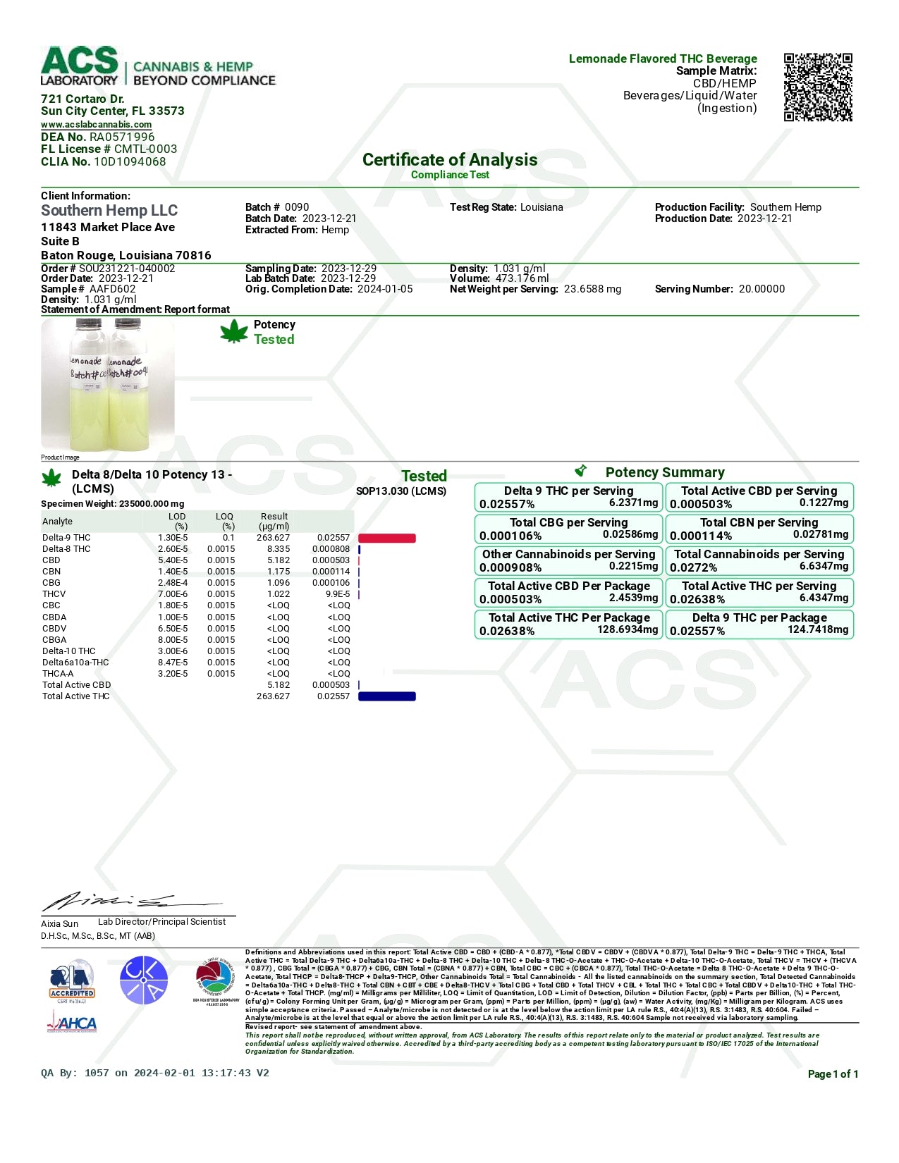 Alien Head D9 THC Lemonade | Watermelon | 16oz | 128mg | 4ct Display