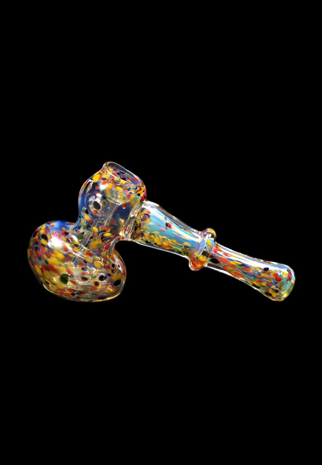 Smoke Cartel Rainbow Frit Hammer Bubbler - 5 in.