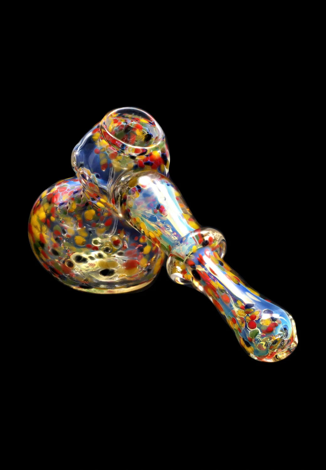 Smoke Cartel Rainbow Frit Hammer Bubbler - 5 in.