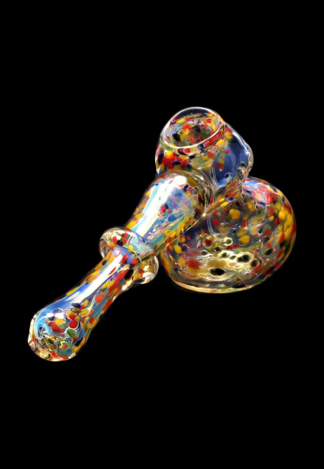 Smoke Cartel Rainbow Frit Hammer Bubbler - 5 in.