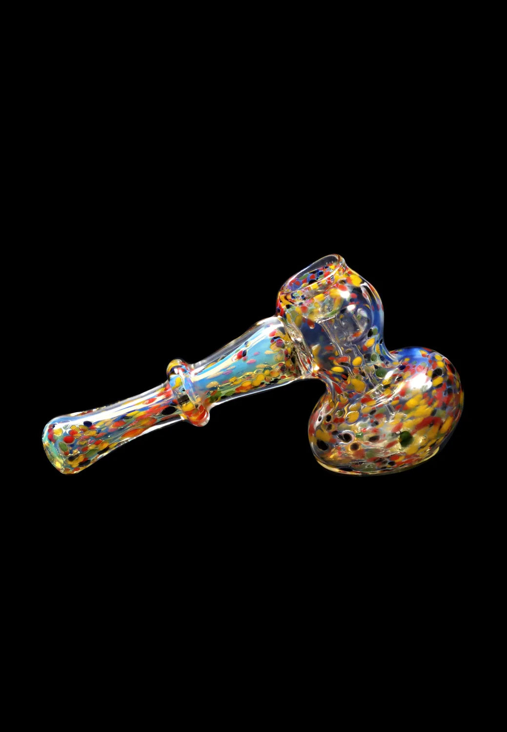 Smoke Cartel Rainbow Frit Hammer Bubbler - 5 in.