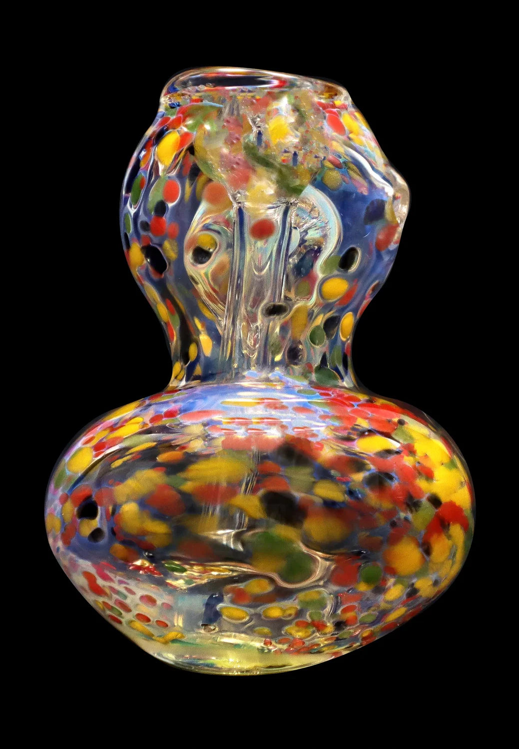 Smoke Cartel Rainbow Frit Hammer Bubbler - 5 in.