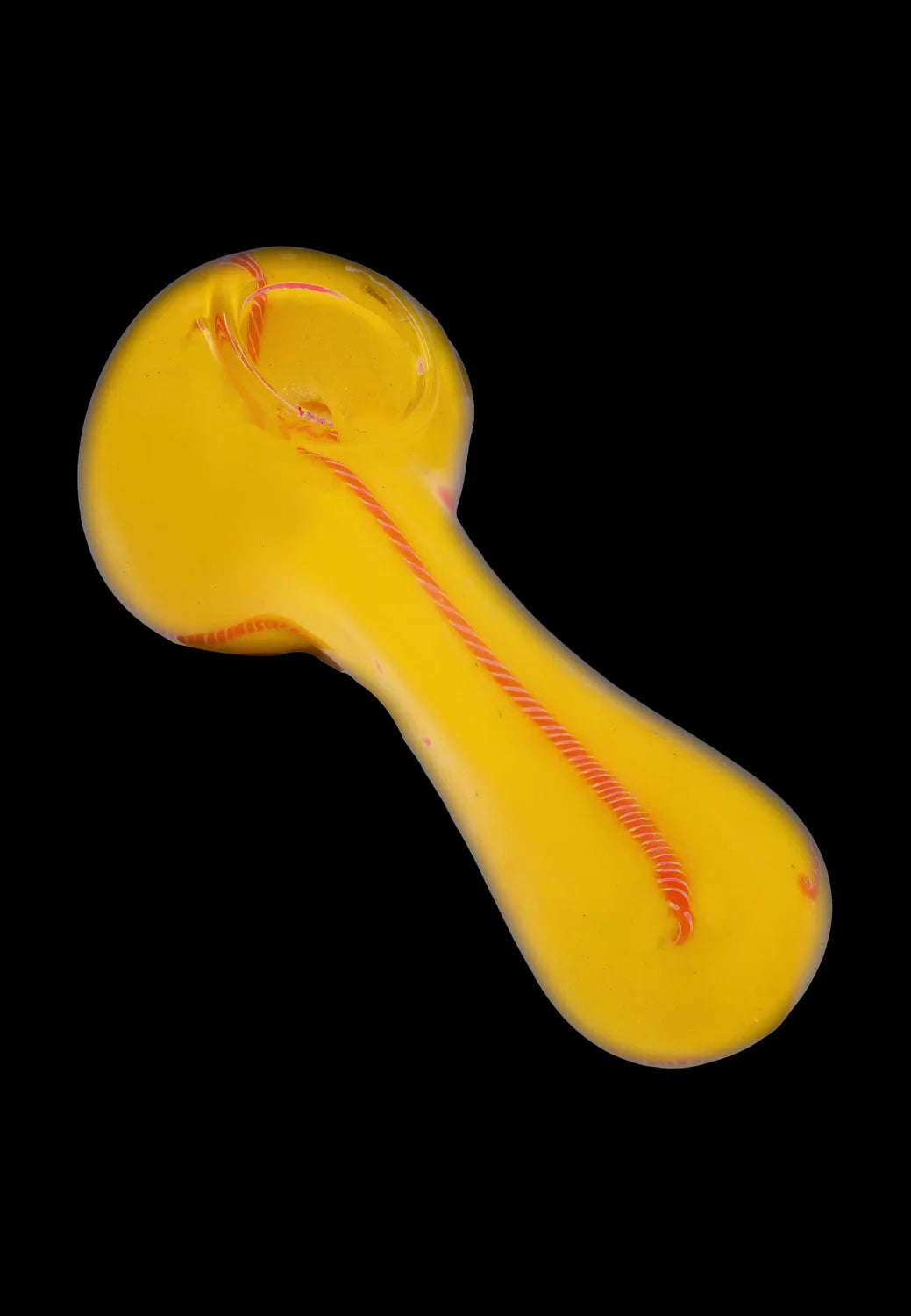 Smoke Cartel Frit Glass with Rasta Line Spoon Pipe - 4.5 in.