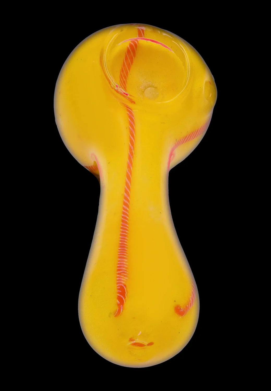 Smoke Cartel Frit Glass with Rasta Line Spoon Pipe - 4.5 in.