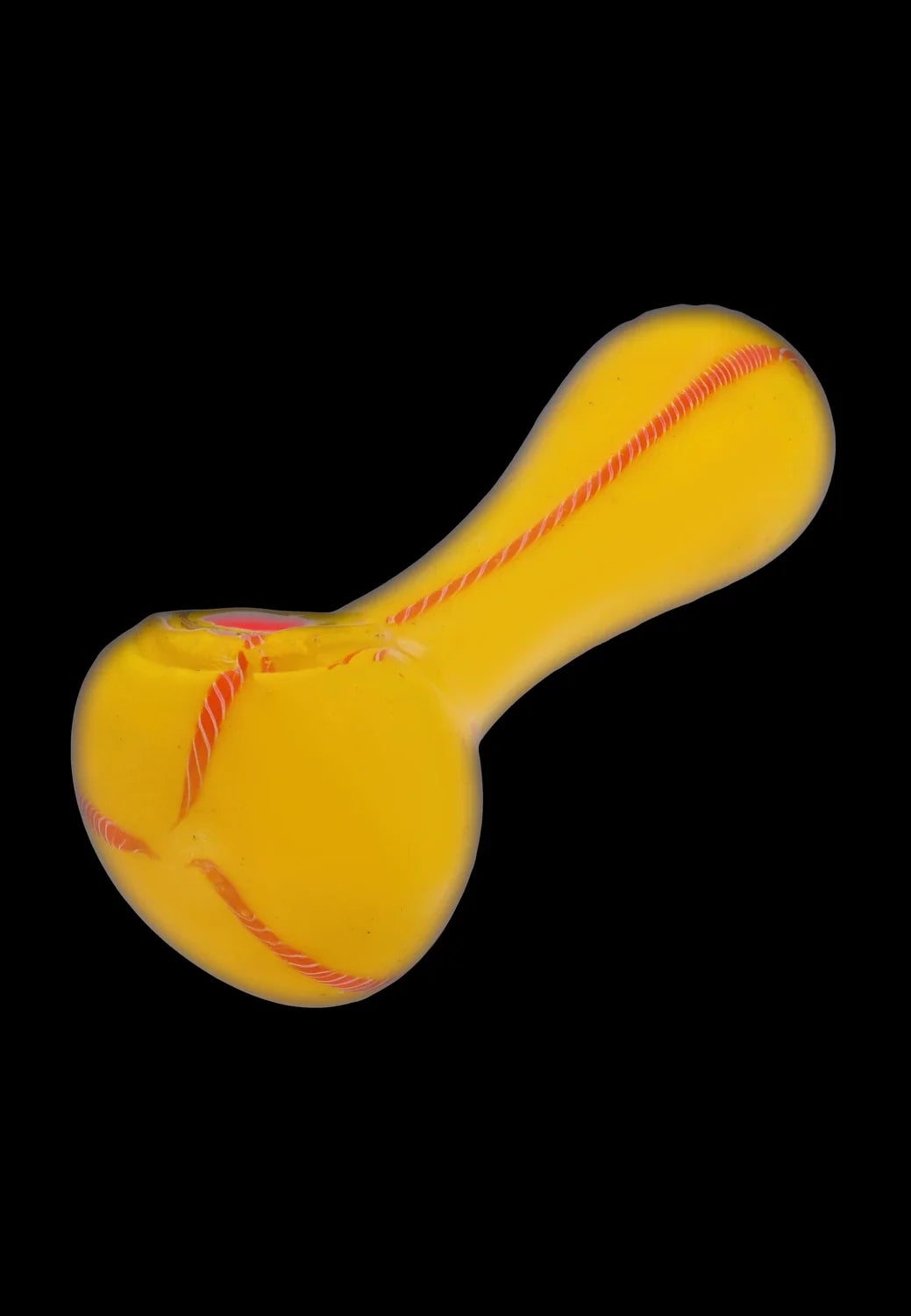 Smoke Cartel Frit Glass with Rasta Line Spoon Pipe - 4.5 in.