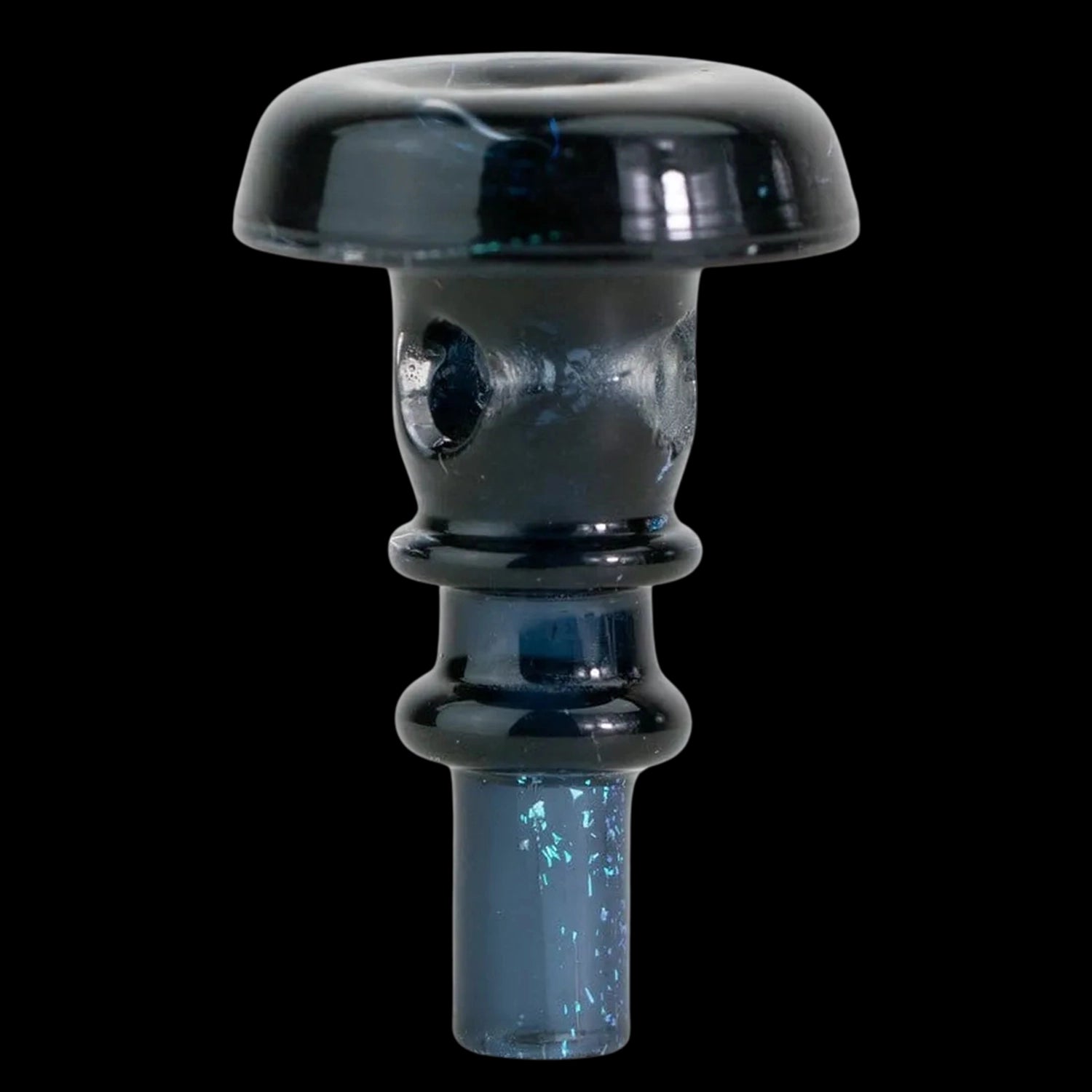 Empire Glassworks PuffCo Peak Pro 3D XL Chamber Glass Joystick Cap - Black Nebula