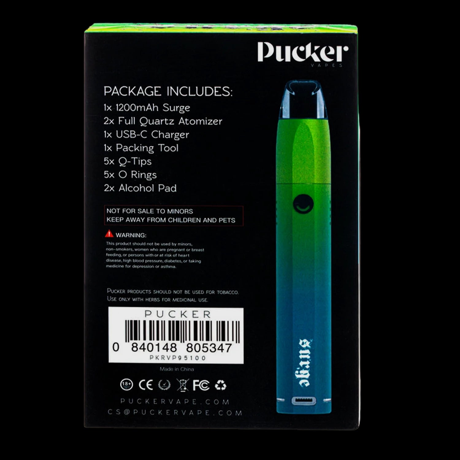 Pucker Surge Smoking Wax Vaporizer