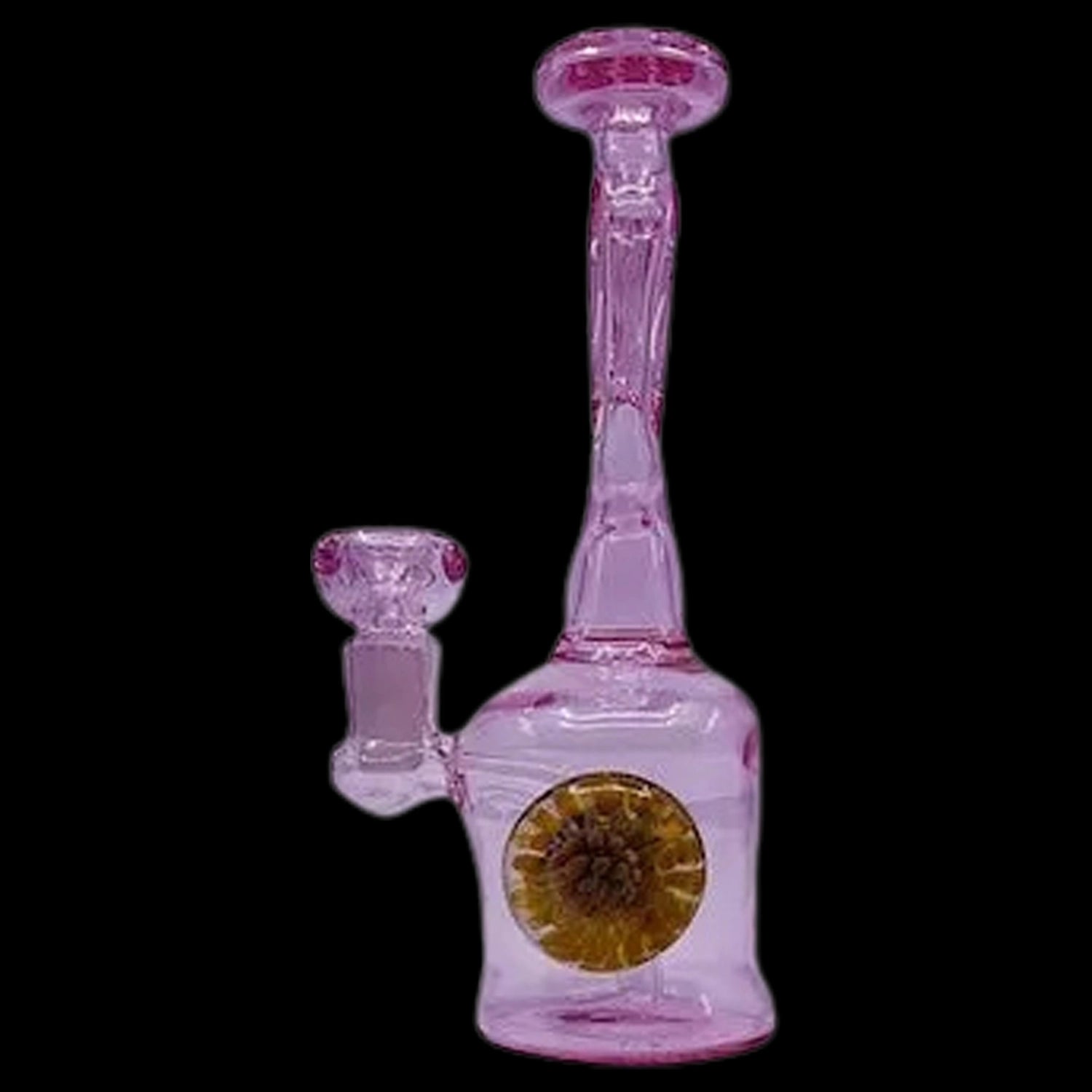 Raj LEAF Enterprise Mini Water Pipe - Pink Marble (7")