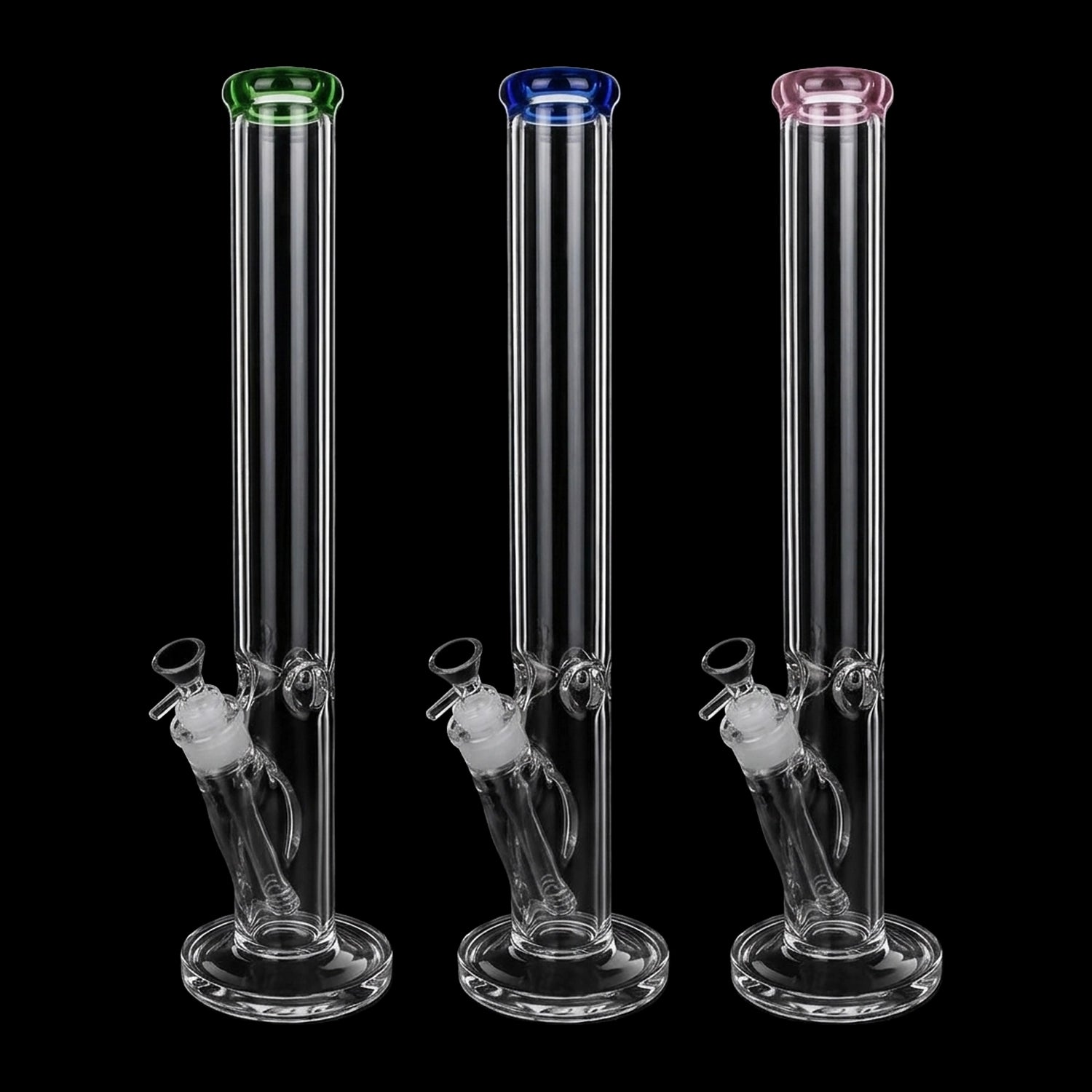 Classic Straight Tube Water Pipe | 14mm F | Colors Vary
