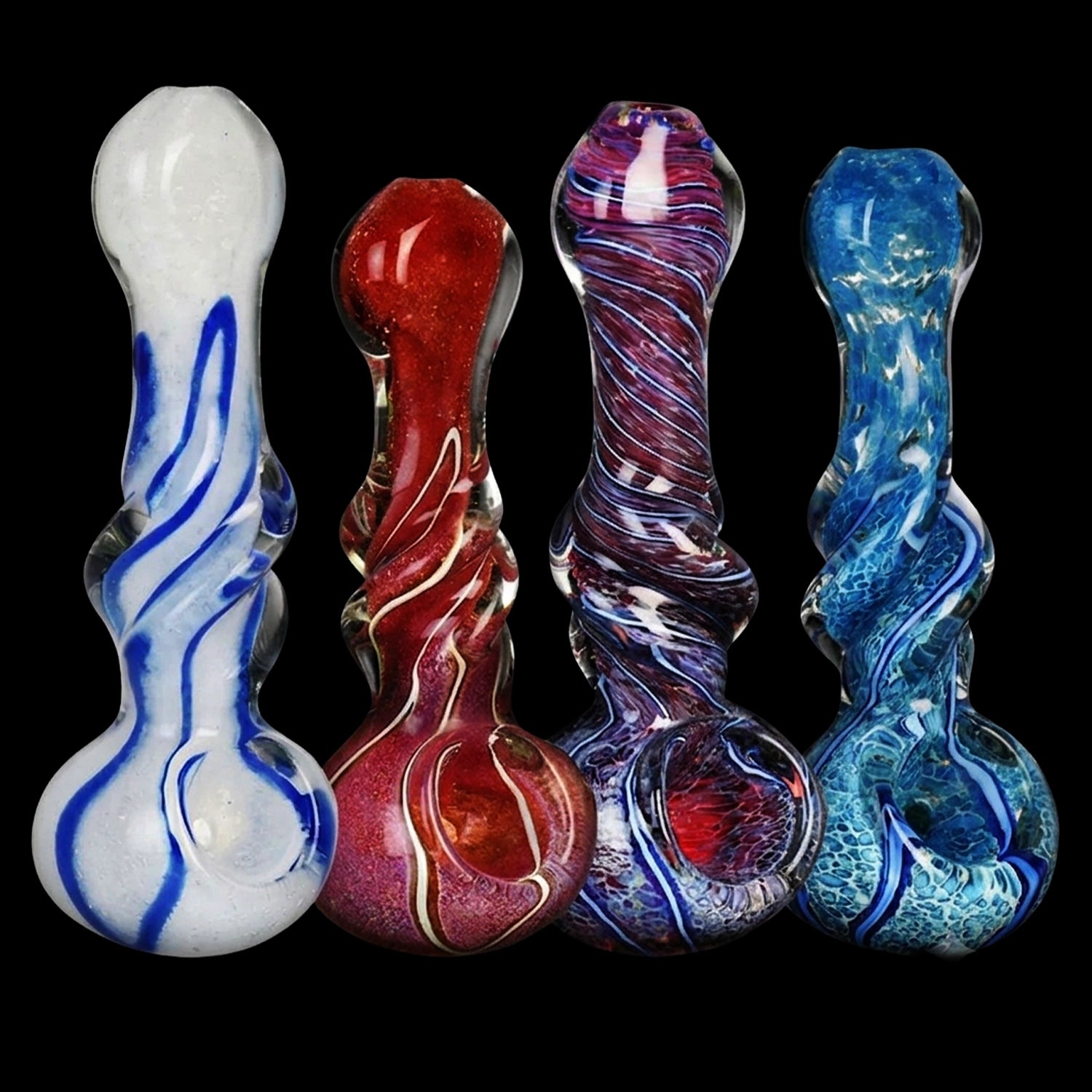 Smoke Cartel Mid Twist Marbled Spoon Pipe