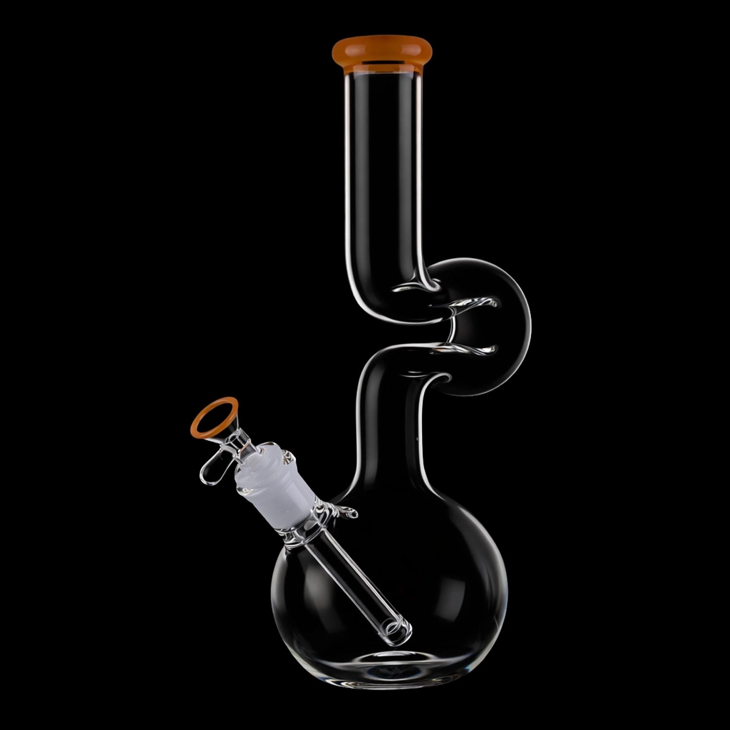 Smoke Cartel Zig Zag Bubble Base Bong - 11 in.