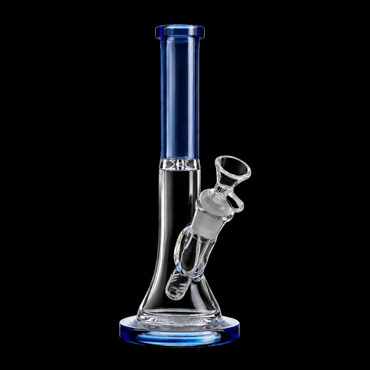 Smoke Cartel Slim Beaker with Colored Accents Bong - 10 in.