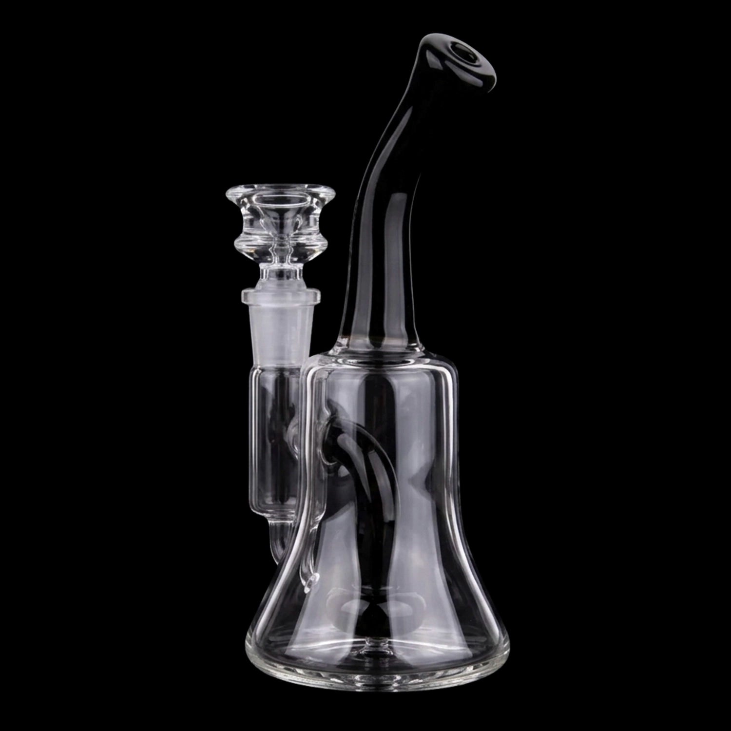 Smoke Cartel Color Bent Neck & Perc Bell Bong - 6.8 in.
