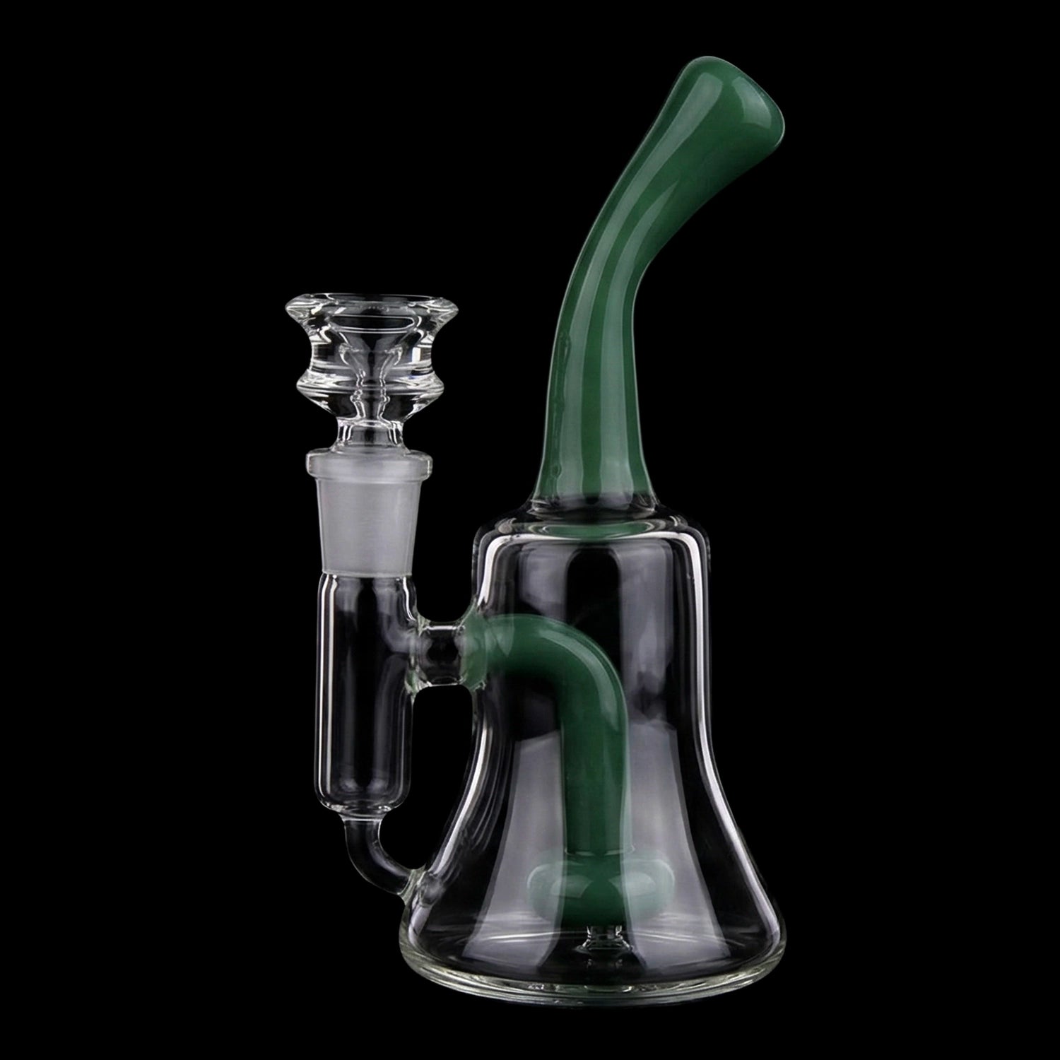 Smoke Cartel Color Bent Neck & Perc Bell Bong - 6.8 in.