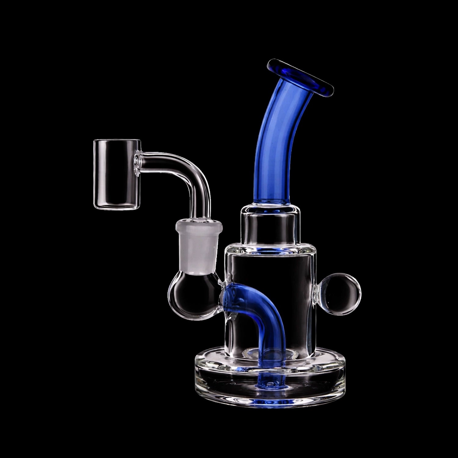 Smoke Cartel Colored Accents Dual-Use Mini Bong - 5.5 in.