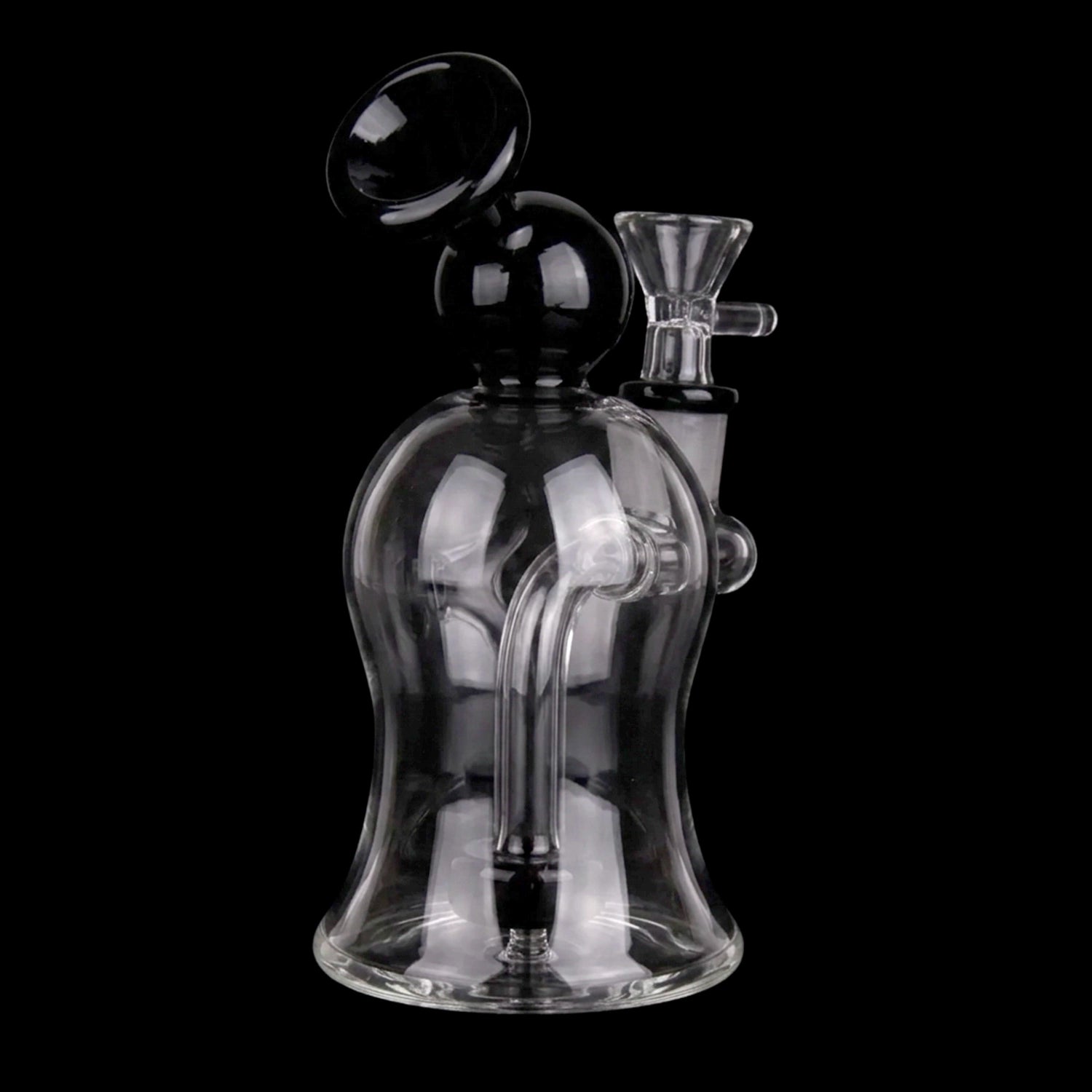 Smoke Cartel Bubble Bent Neck with Showerhead Bubbler Bong - 6 in.