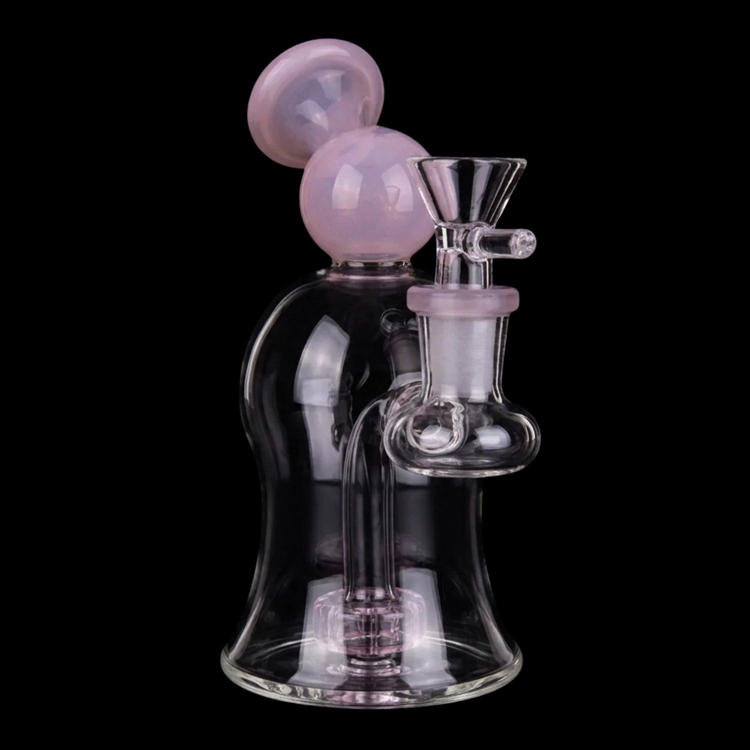 Smoke Cartel Bubble Bent Neck with Showerhead Bubbler Bong - 6 in.